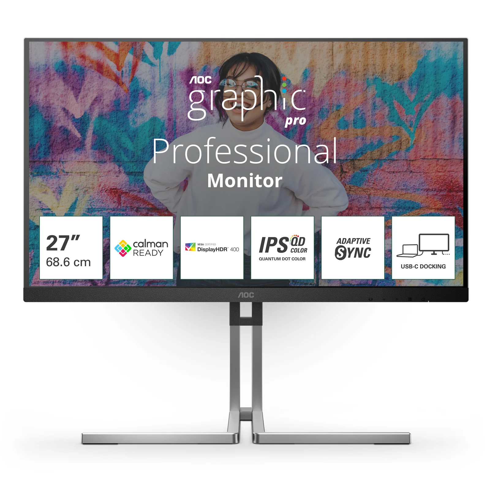 Q27U3CV écran plat de PC 68,6 cm (27") 2560 x 1440 pixels Quad HD LCD Noir