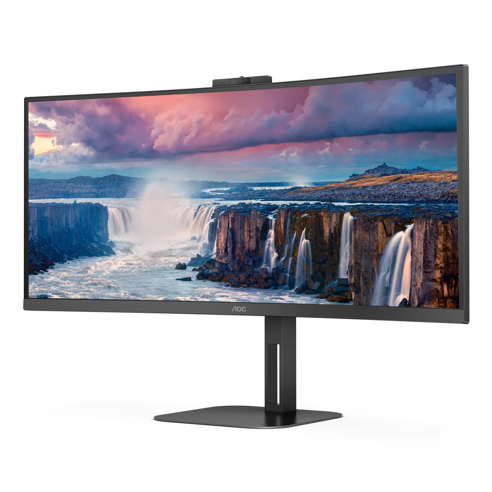 AOC V5 CU34V5CW écran plat de PC 86,4 cm (34") 3440 x 1440 pixels Wide Quad HD LED Noir