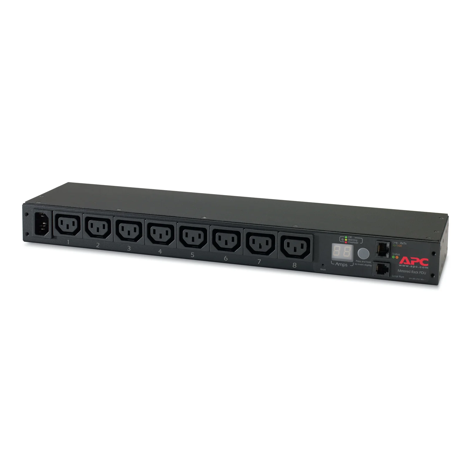 NetShelter Metered Rack PDU - Bandeau de prise - 1U - 12A/208V - 10A/230V