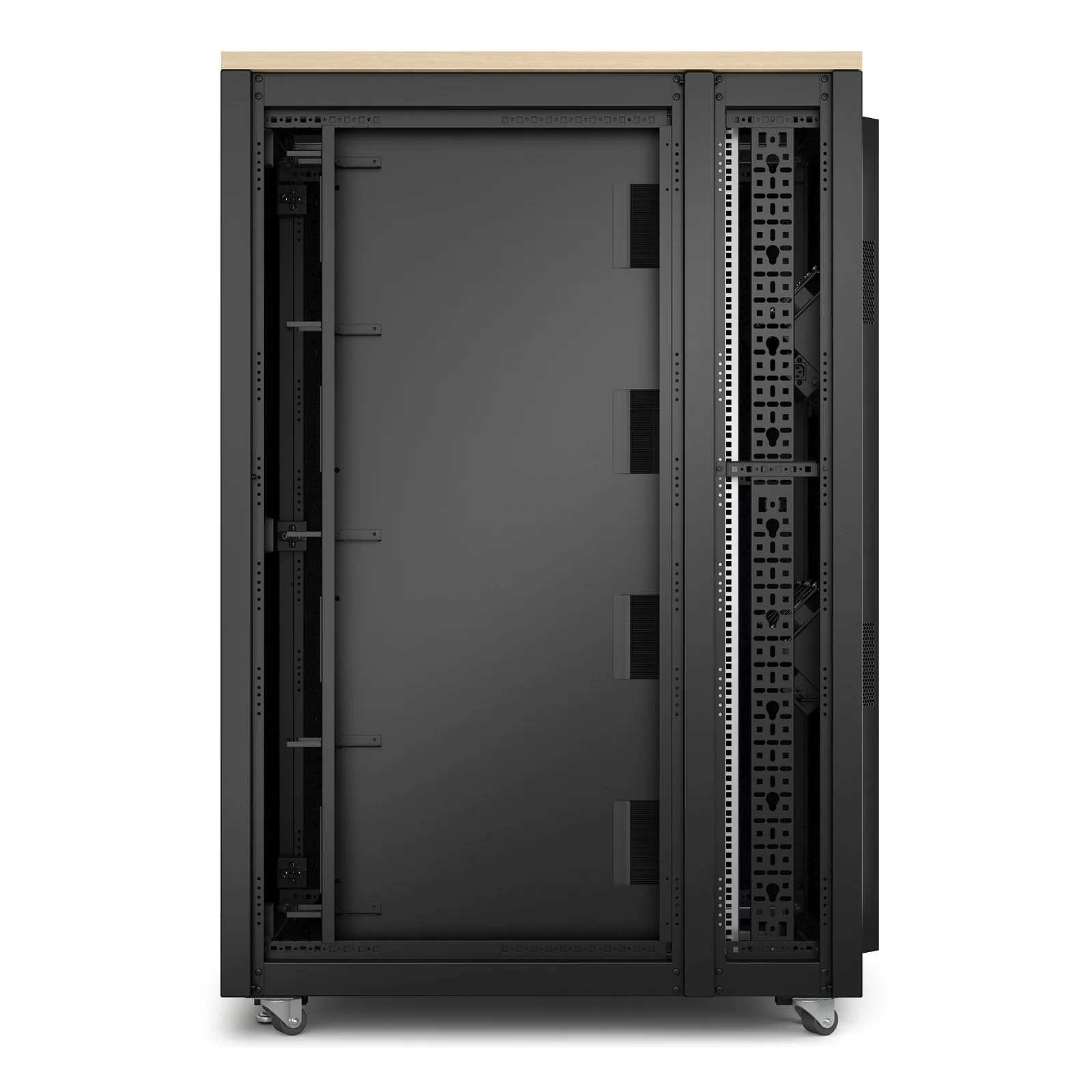 APC NetShelter - Rack informatique insonorisé - 32U - Finition Erable