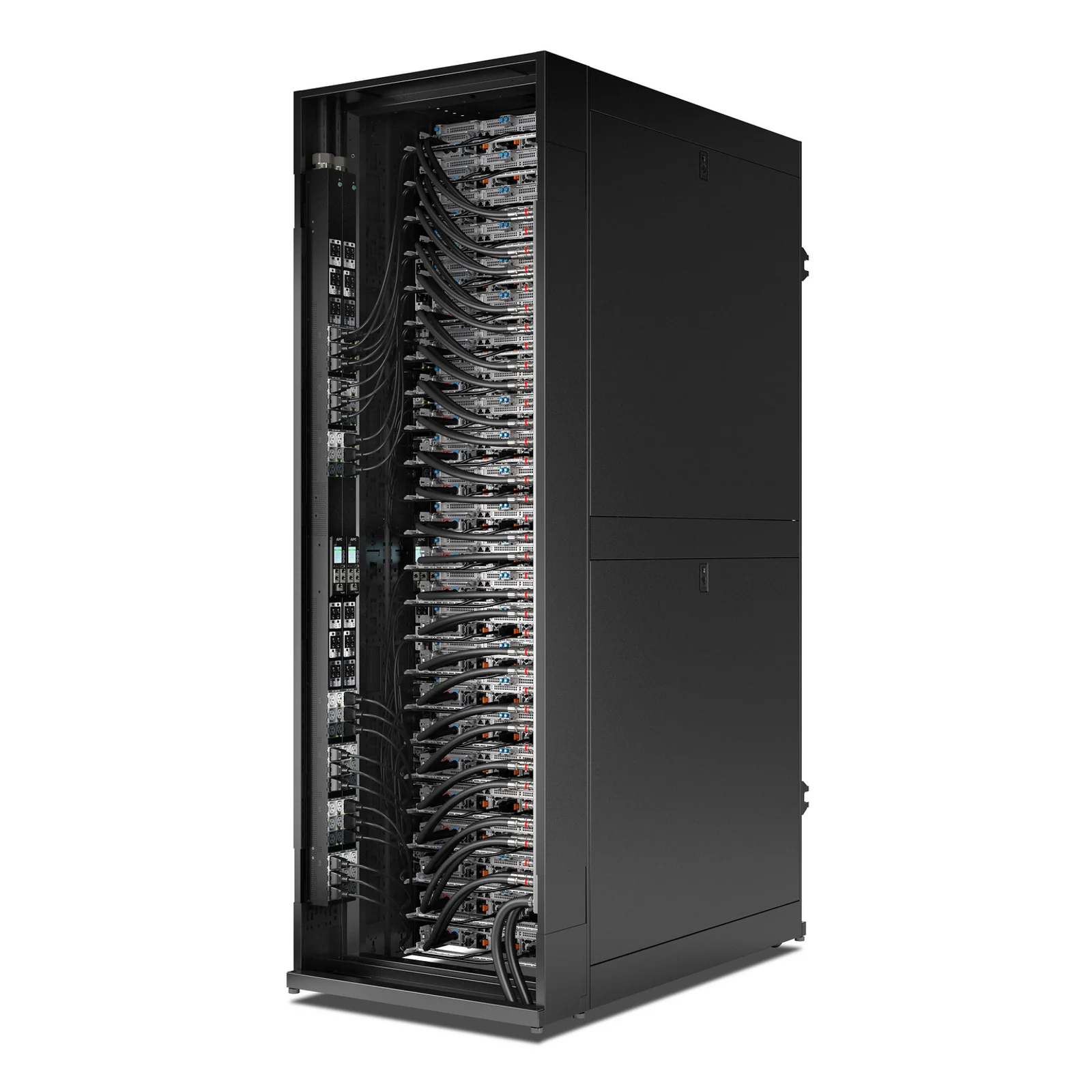 APC Rack PDU Adv. Gen 2,Cont.,Mes.par prise,3P,22,1 kW400V32A ou 17,3kW415V30A,48 p. - Professionnels
