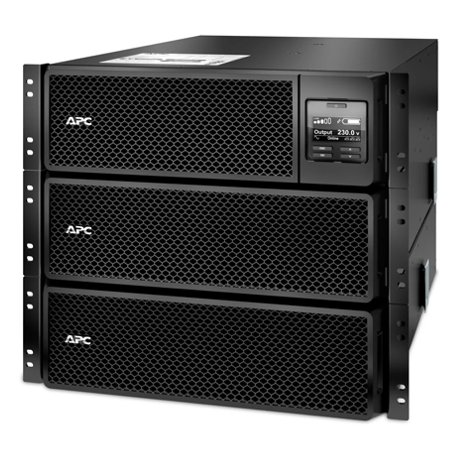 APC Smart-UPS On-Line SRT8KRMXLI - 8kW/VA, 6x C13 + 4x C19 + sortie monophasée câblée, montable en rack, NMC intégré