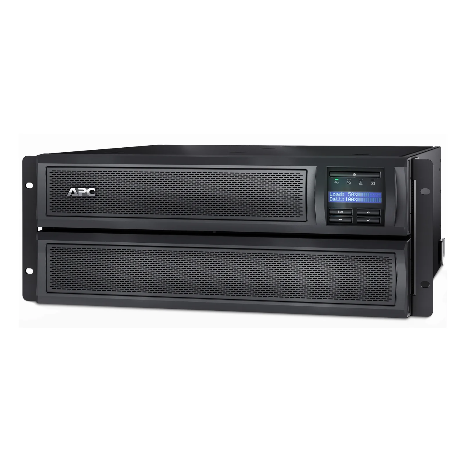 APC Smart-UPS X SMX3000HV - 3000VA, 8x C13 + 2x C19 sortie, USB, runtime extensible, profondeur limitée