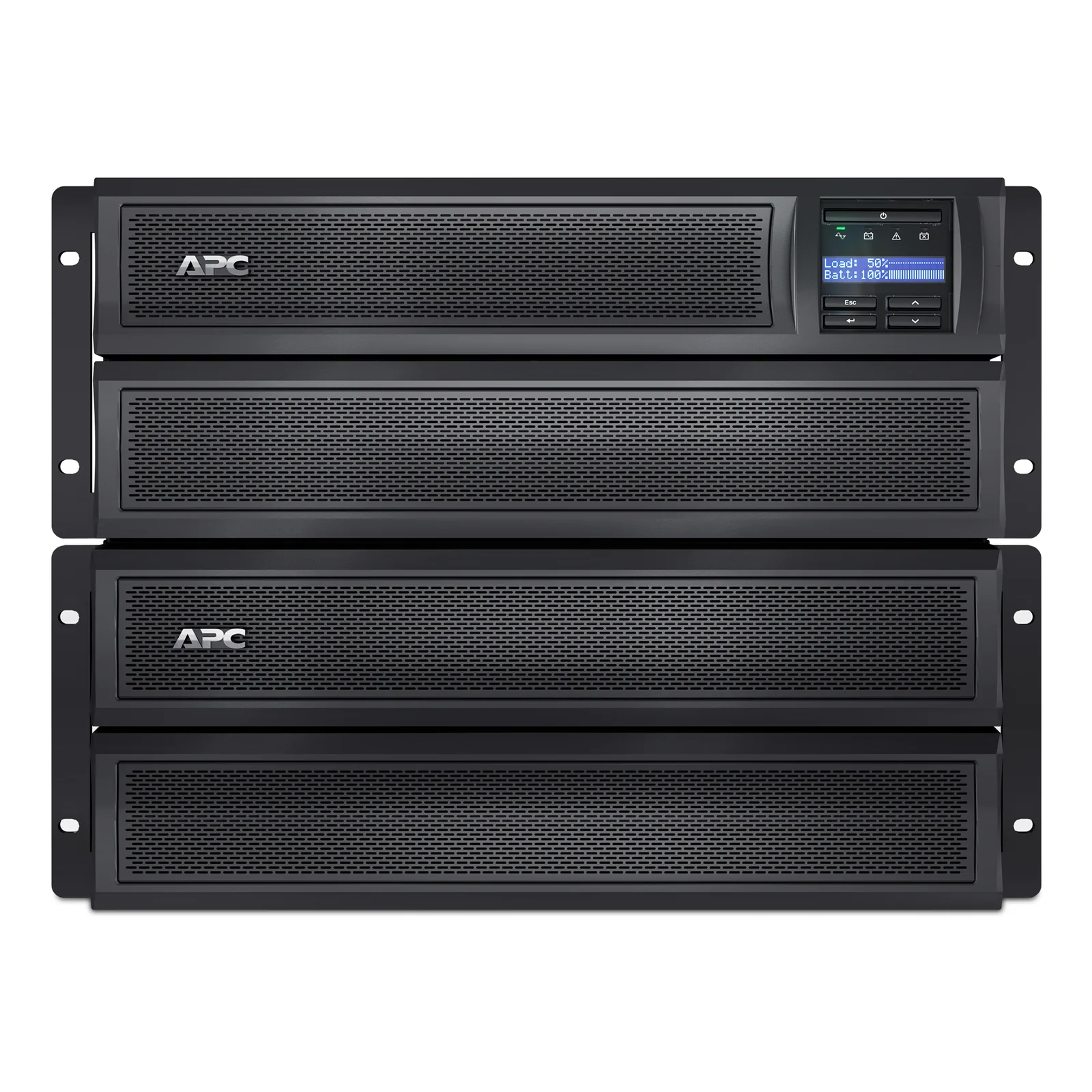 APC Smart-UPS X SMX3000HV - 3000VA, 8x C13 + 2x C19 sortie, USB, runtime extensible, profondeur limitée