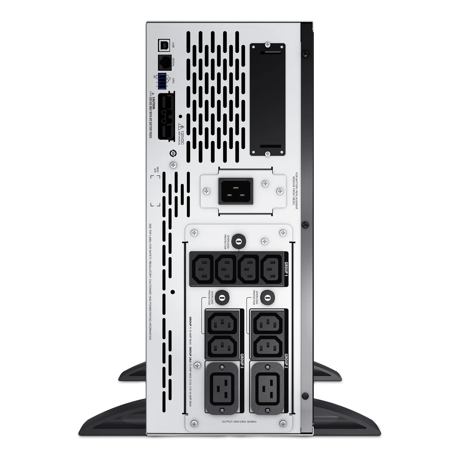 APC Smart-UPS X SMX3000HV - 3000VA, 8x C13 + 2x C19 sortie, USB, runtime extensible, profondeur limitée