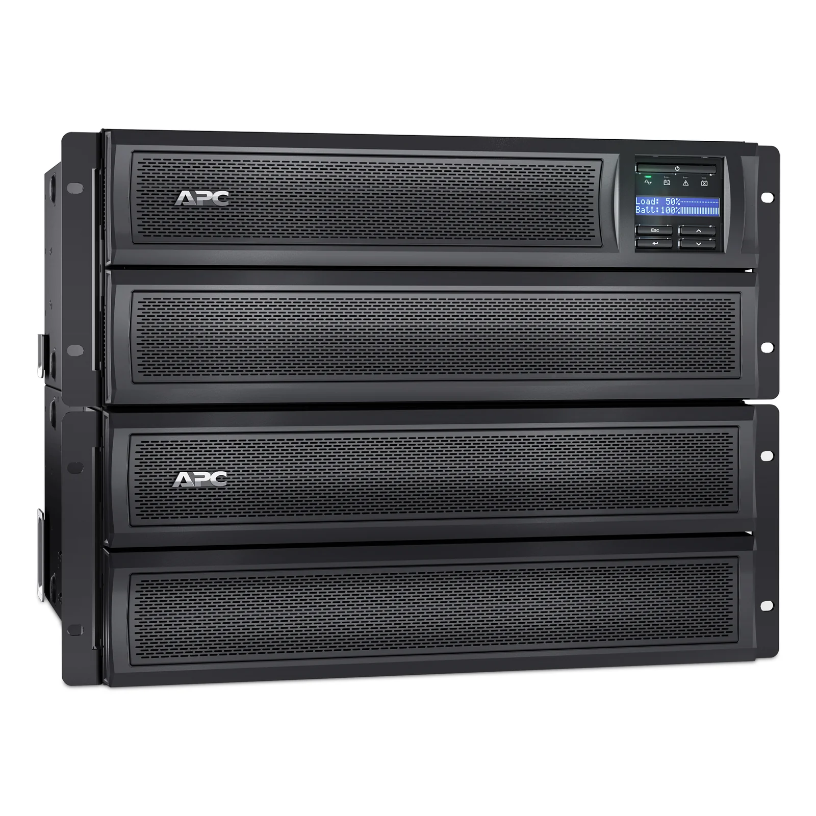 APC Smart-UPS X SMX3000HV - 3000VA, 8x C13 + 2x C19 sortie, USB, runtime extensible, profondeur limitée