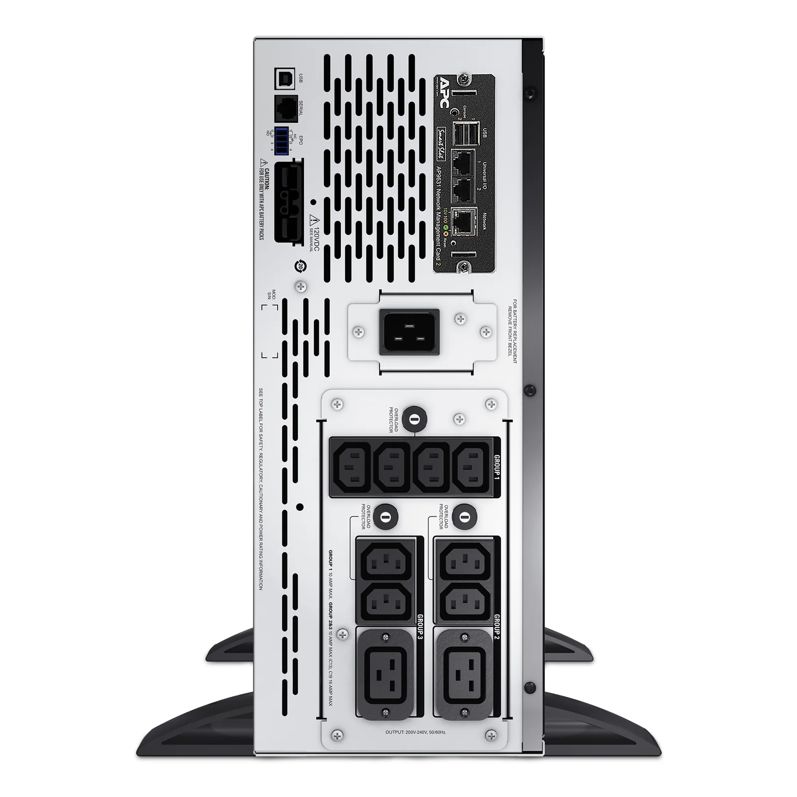 APC Smart-UPS X SMX3000HVNC - 3000VA, 8x C13 + 2x C19 sortie, USB, runtime extensible, profondeur limitée, NMC