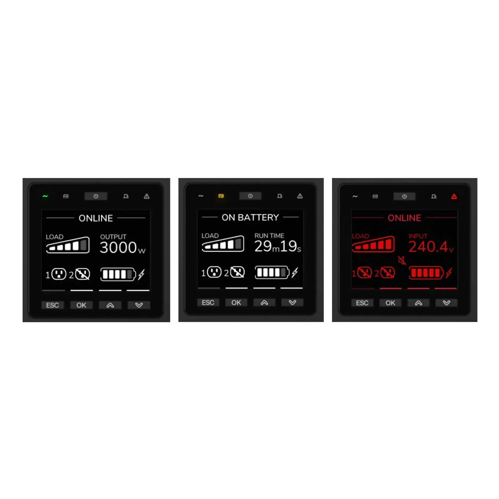 APC SRTG8KXLI alimentation d'énergie non interruptible Double-conversion (en ligne) 8 kVA 8000 W 3 sortie(s) CA