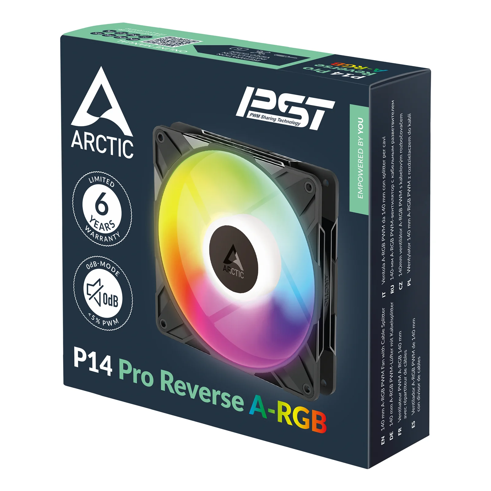 ARCTIC Freezer P14 Pro Reverse A-RGB Boitier PC Ventilateur 14 cm Noir 1 pièce(s)