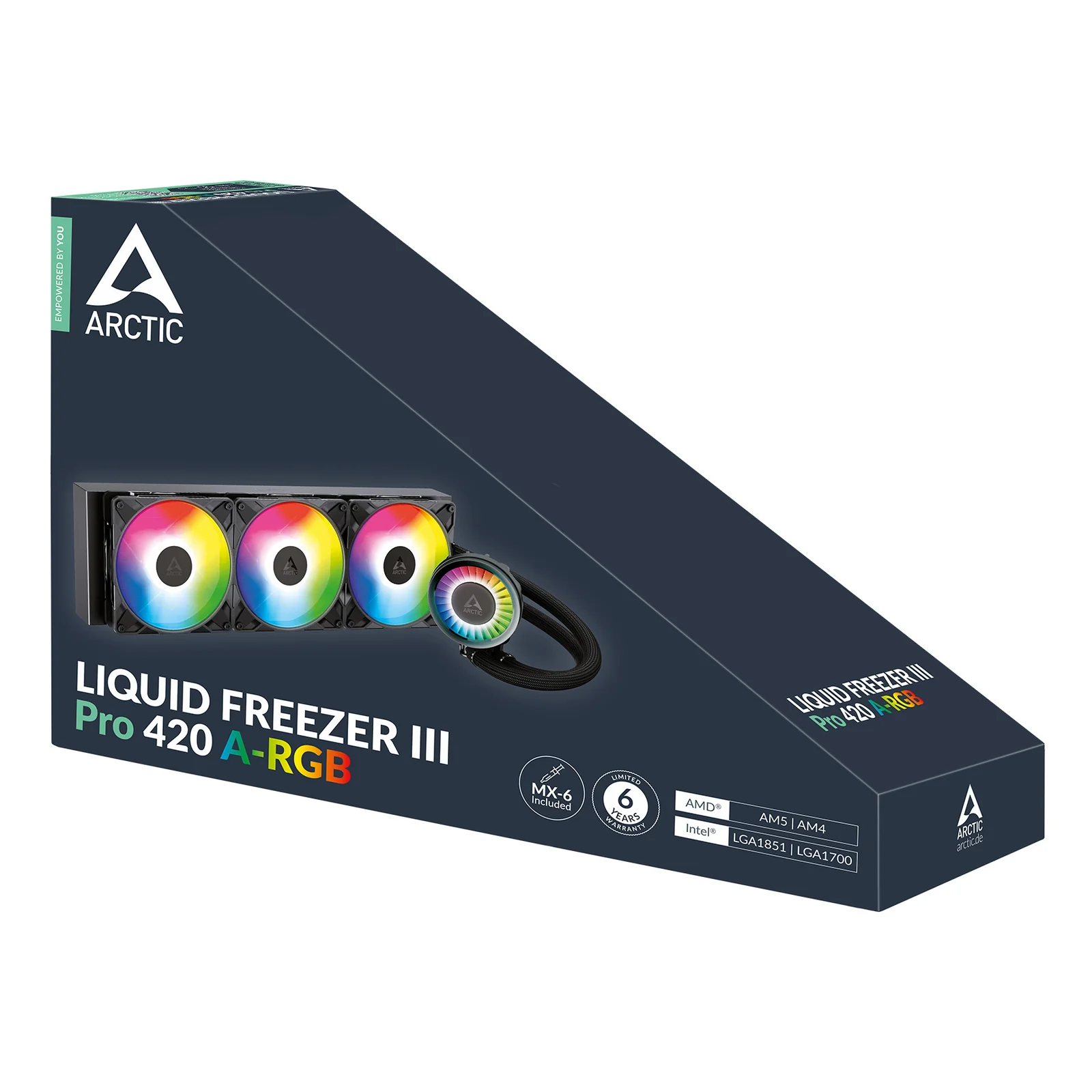 ARCTIC Liquid Freezer III Pro 420 A-RGB Processeur Refroidisseur de liquide tout-en-un 14 cm Noir