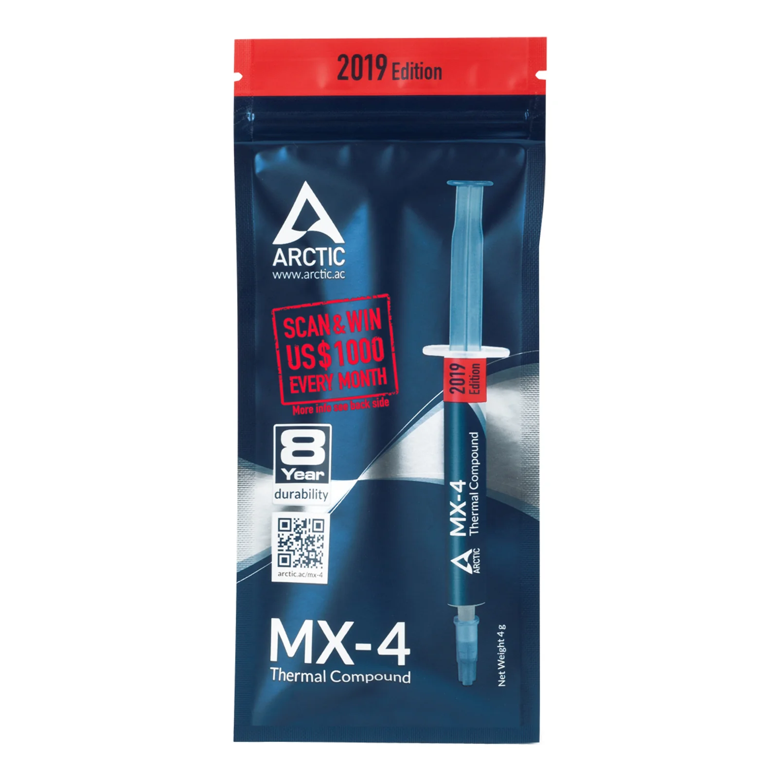 ARCTIC MX-4 combiné de dissipateurs thermiques Pâte thermique 8,5 W/m·K 4 g