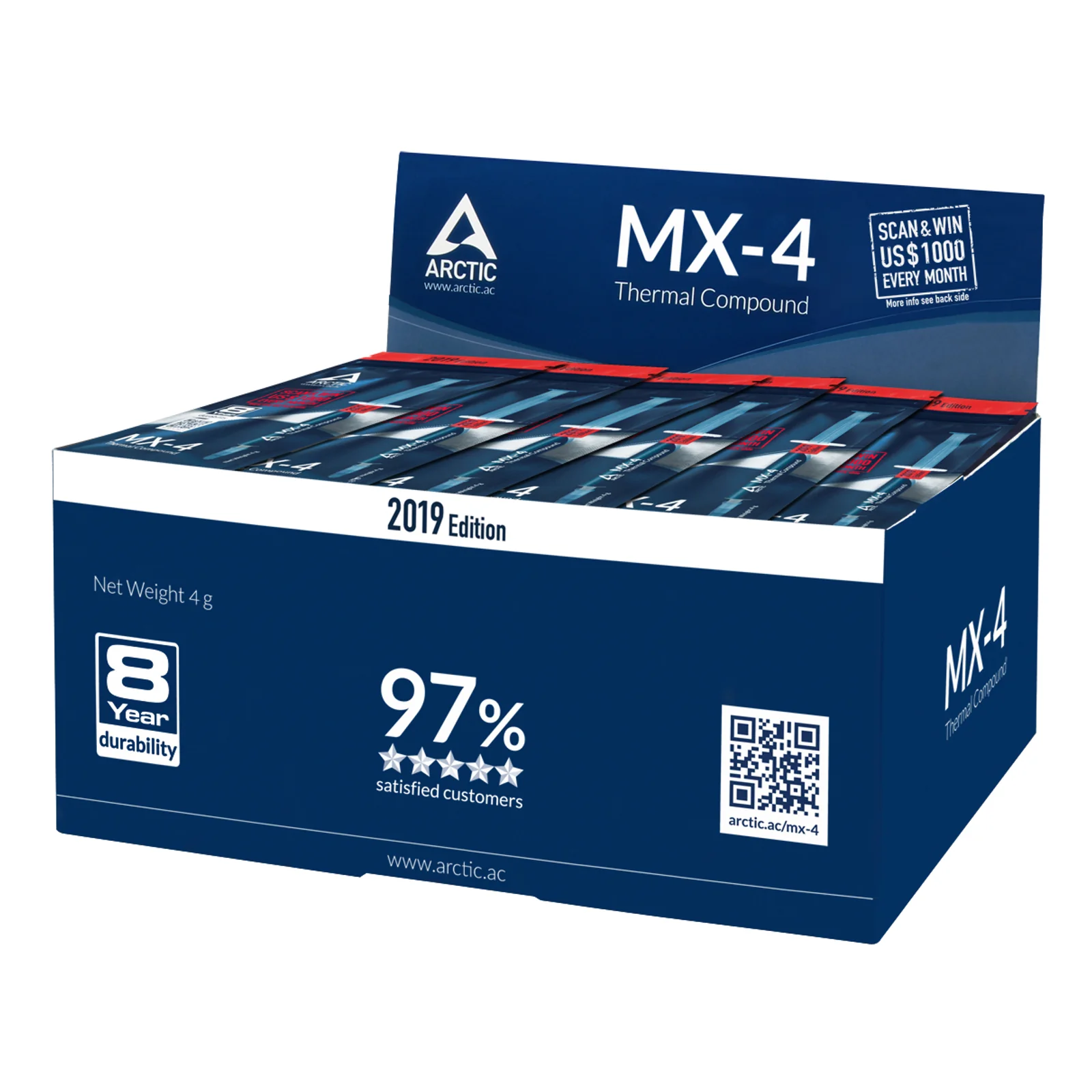 ARCTIC MX-4 combiné de dissipateurs thermiques Pâte thermique 8,5 W/m·K 4 g