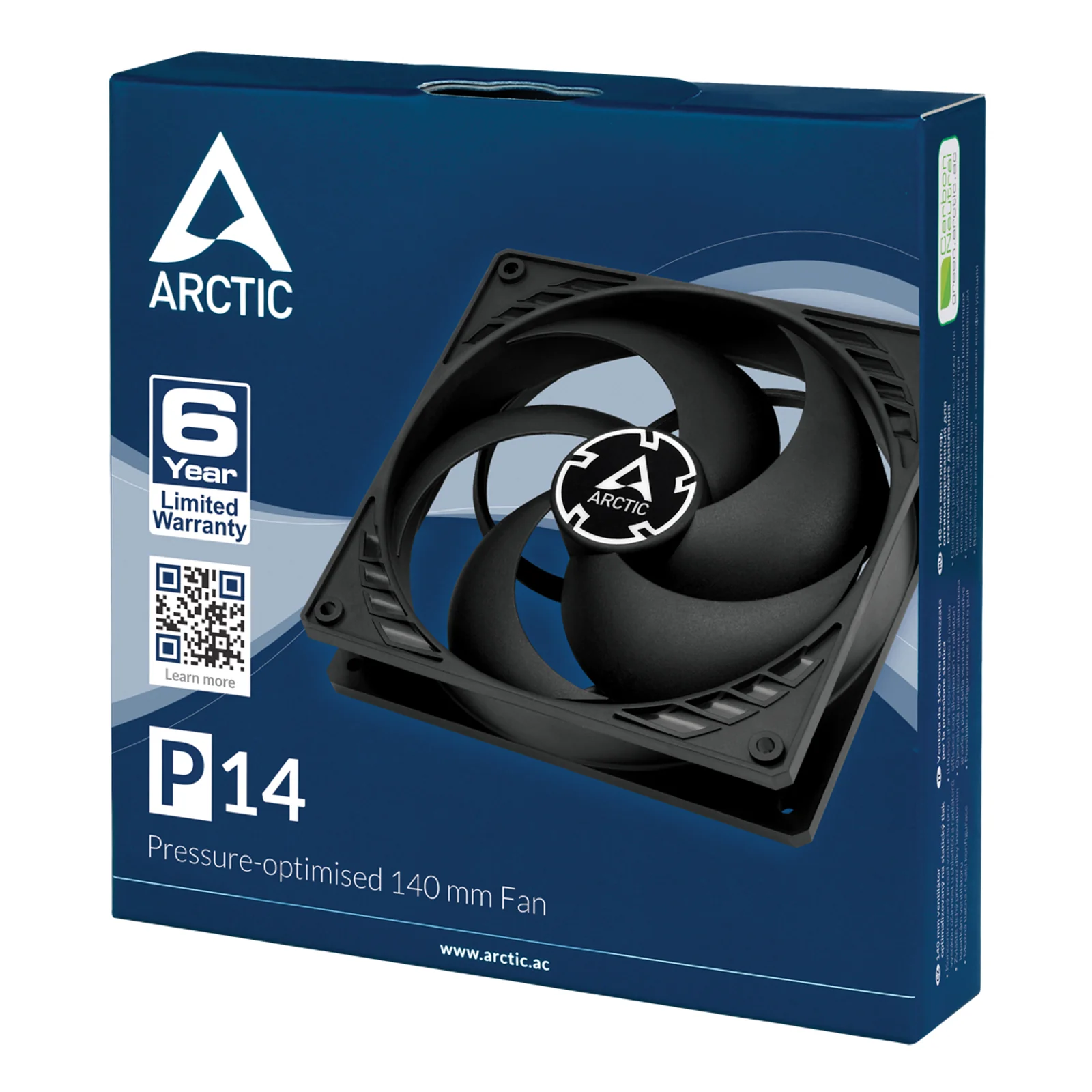 ARCTIC P14 Boitier PC Ventilateur 14 cm Noir