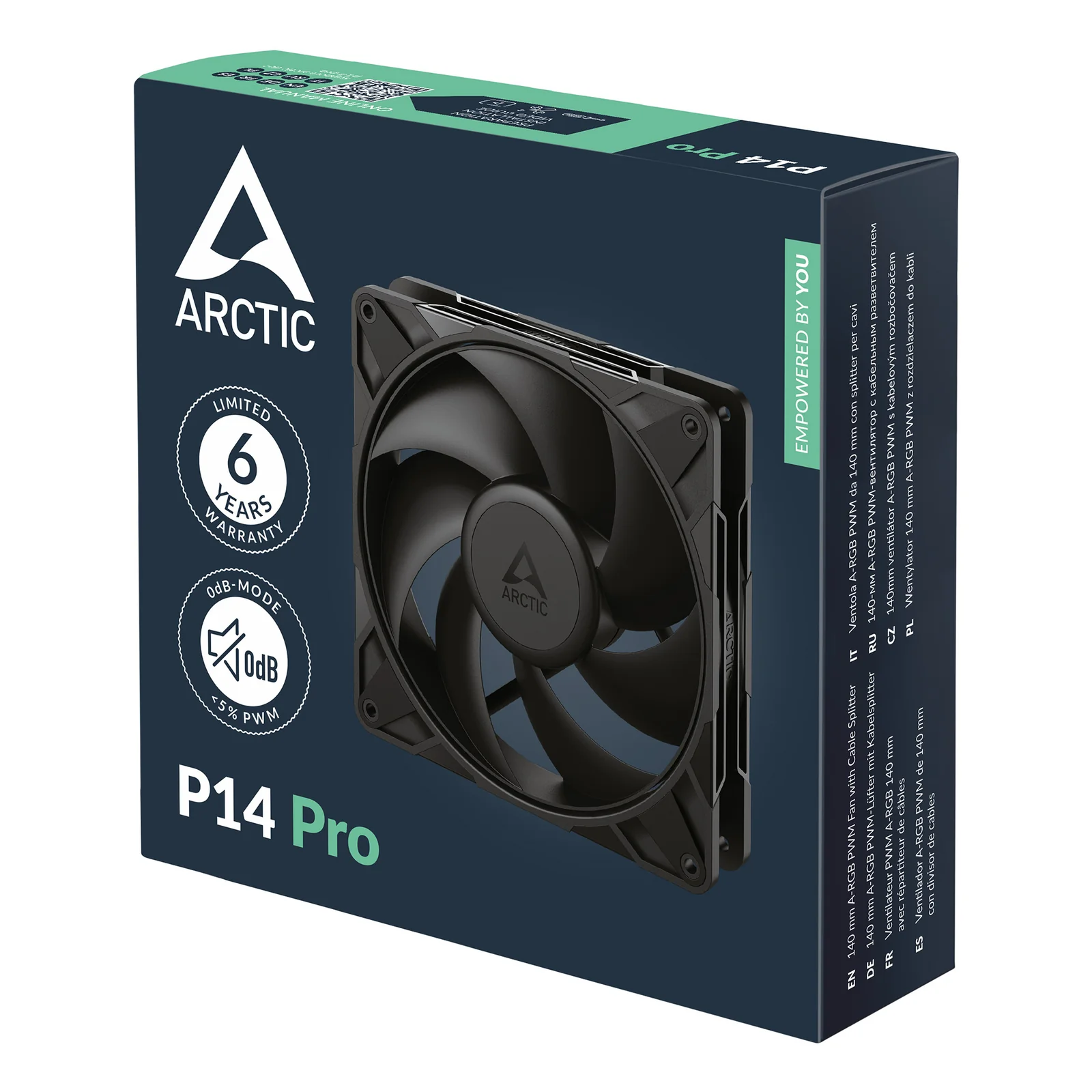 ARCTIC P14 Pro Boitier PC Ventilateur 14 cm Noir