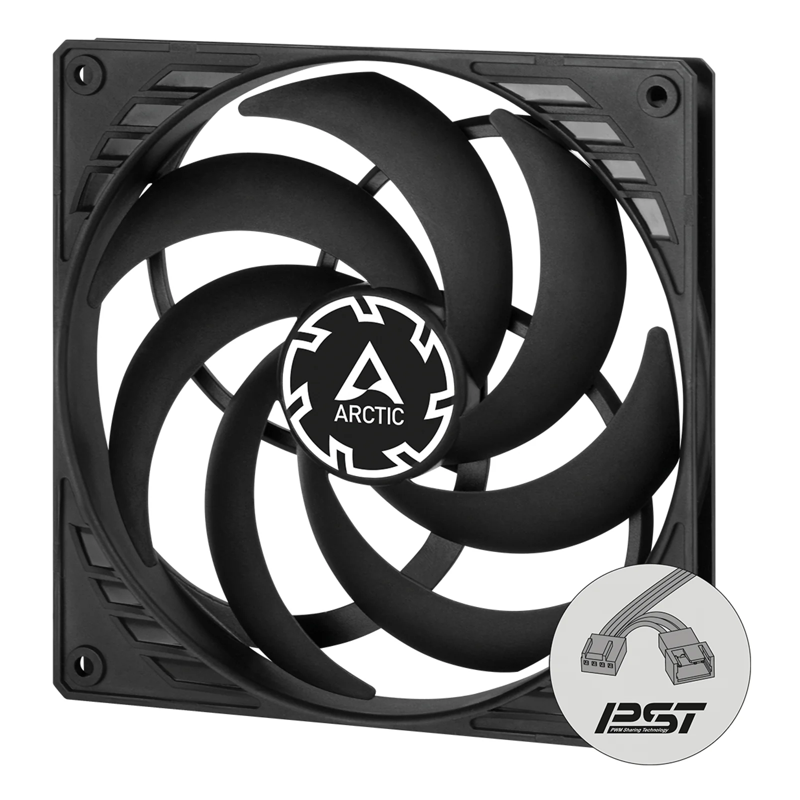 ARCTIC P14 Slim PWM PST Boitier PC Ventilateur 14 cm Noir 1 pièce(s)