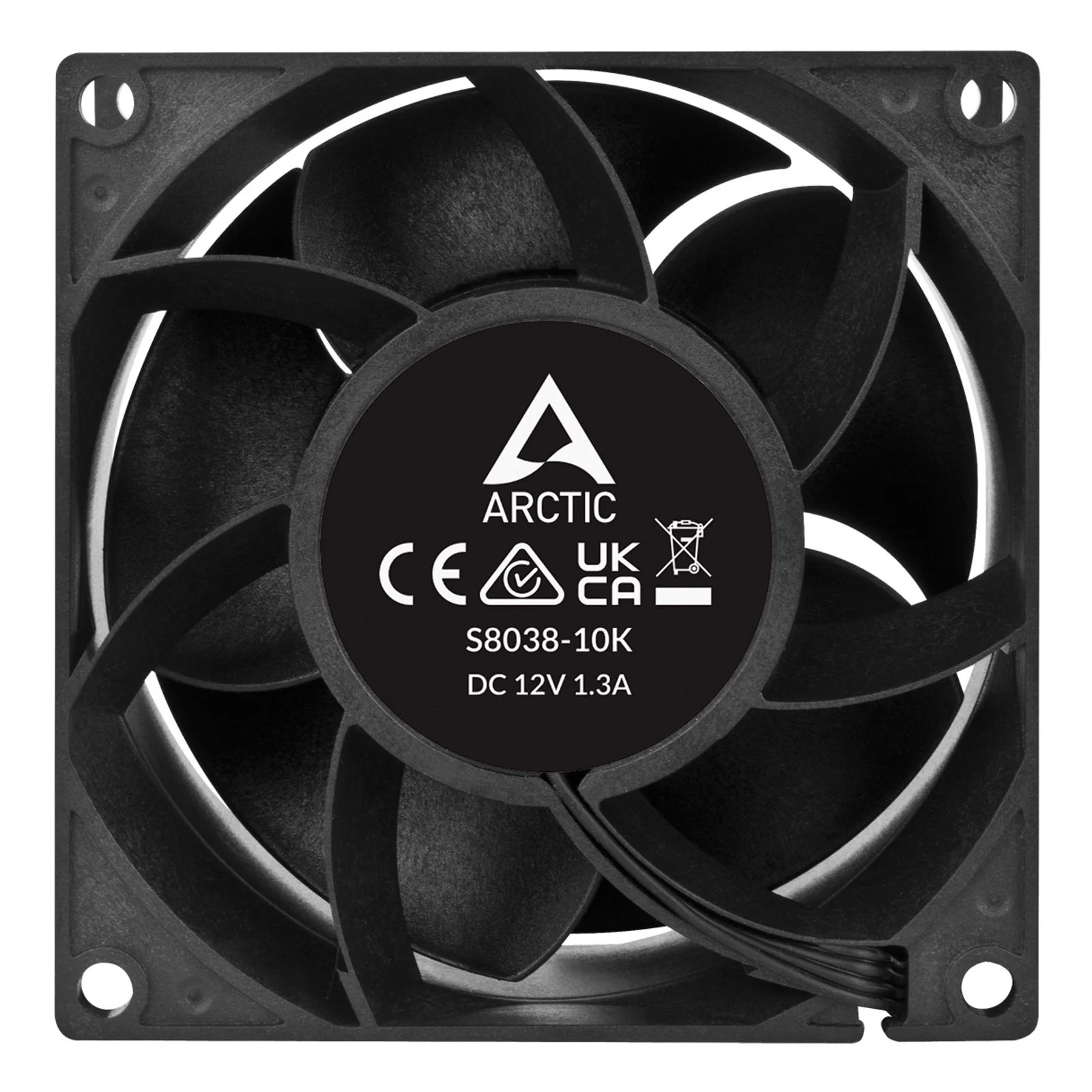 ARCTIC S8038-10K Processeur Ventilateur 8 cm Noir 1 pièce(s)