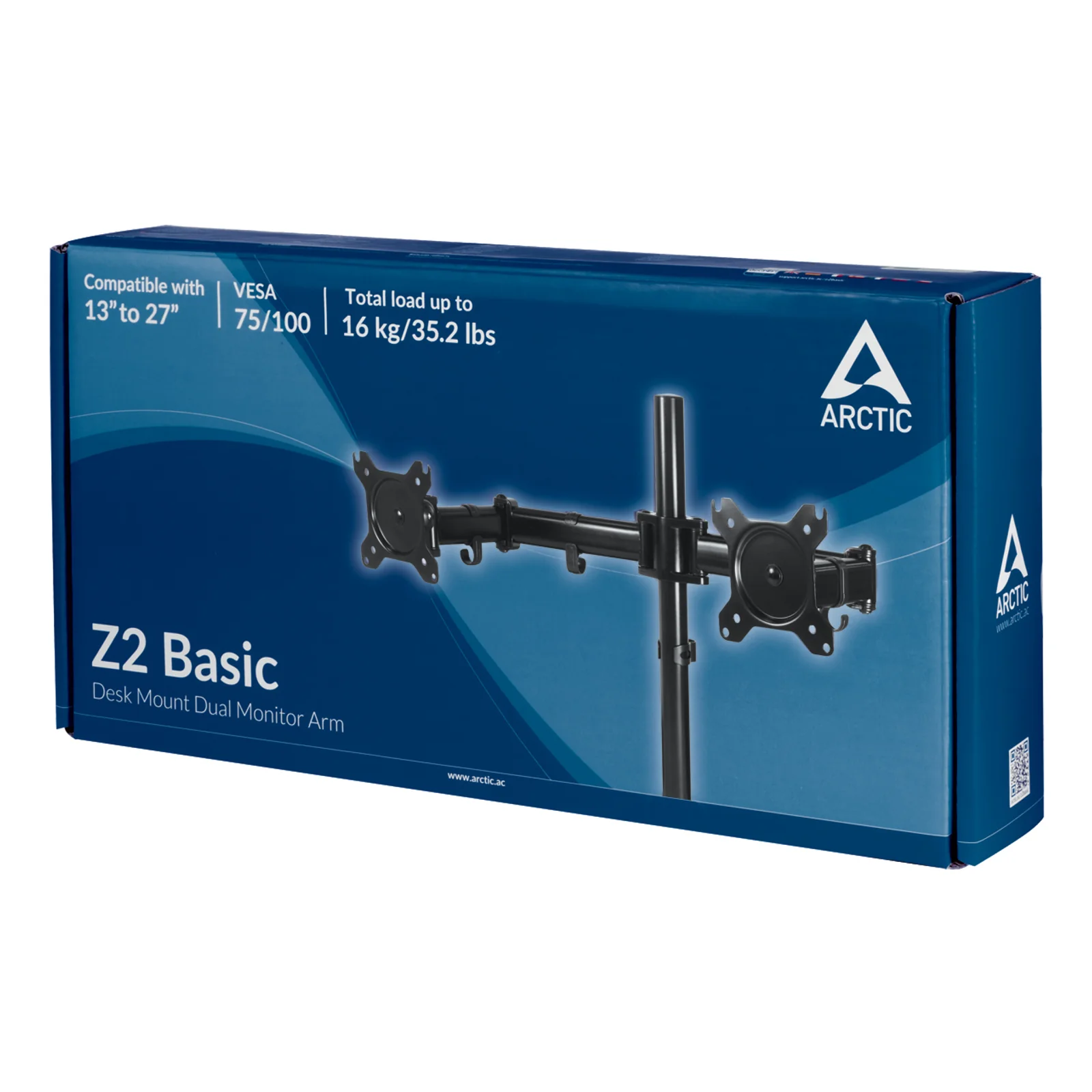 ARCTIC Z2 Basic 68,6 cm (27") Bureau Noir