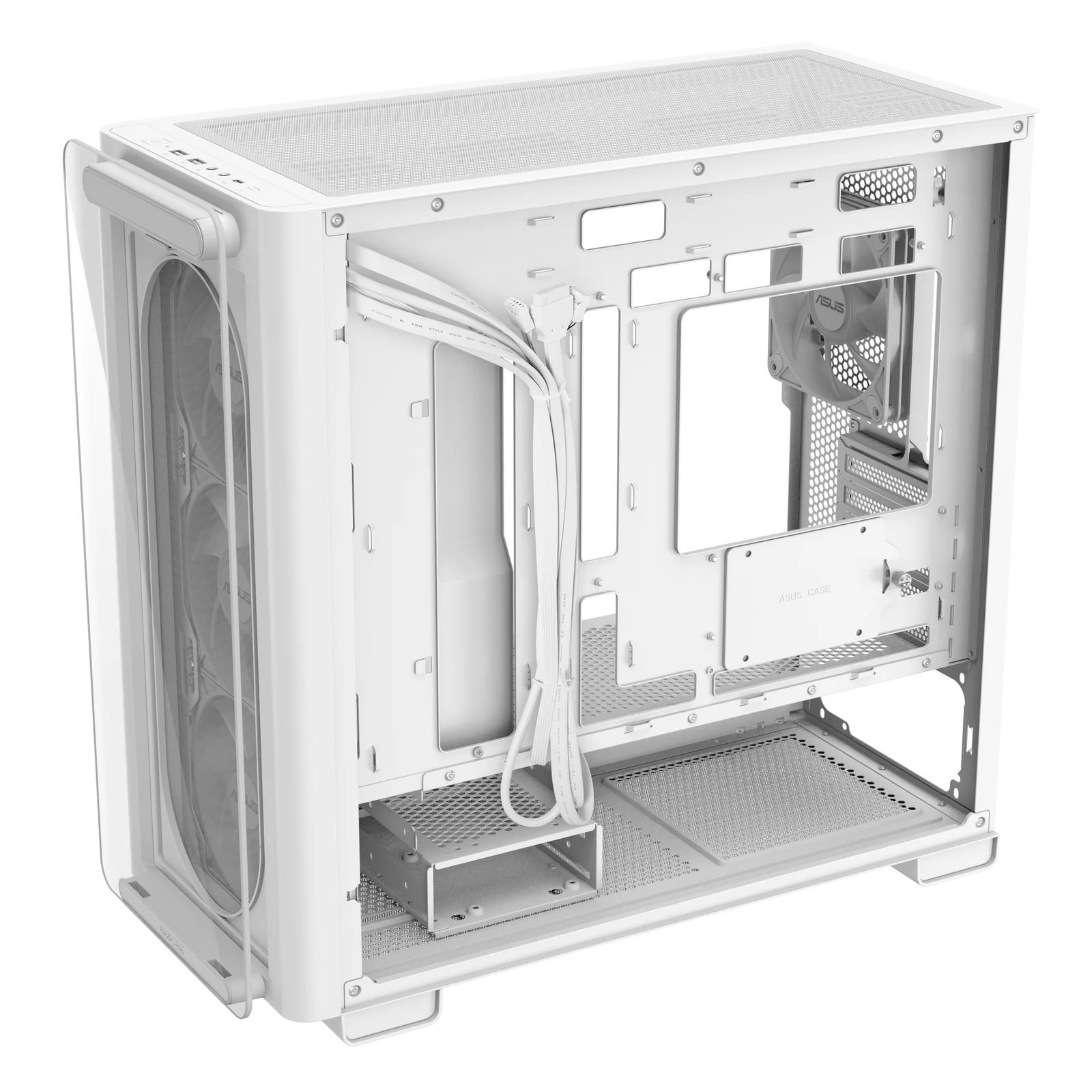 ASUS A23 PLUS TG ARGB WHITE Micro Tower Blanc