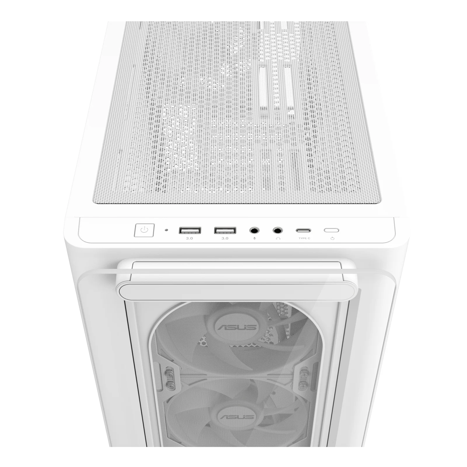 ASUS A23 PLUS TG ARGB WHITE Micro Tower Blanc