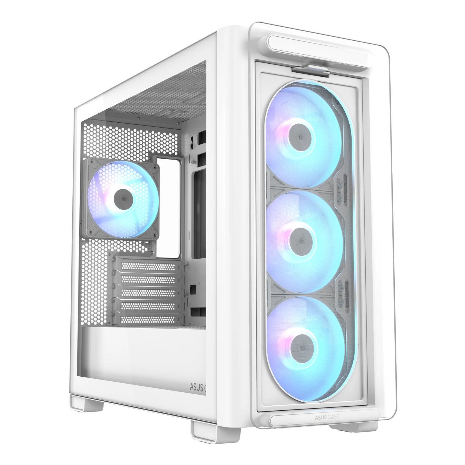 ASUS A23 PLUS TG ARGB WHITE Micro Tower Blanc