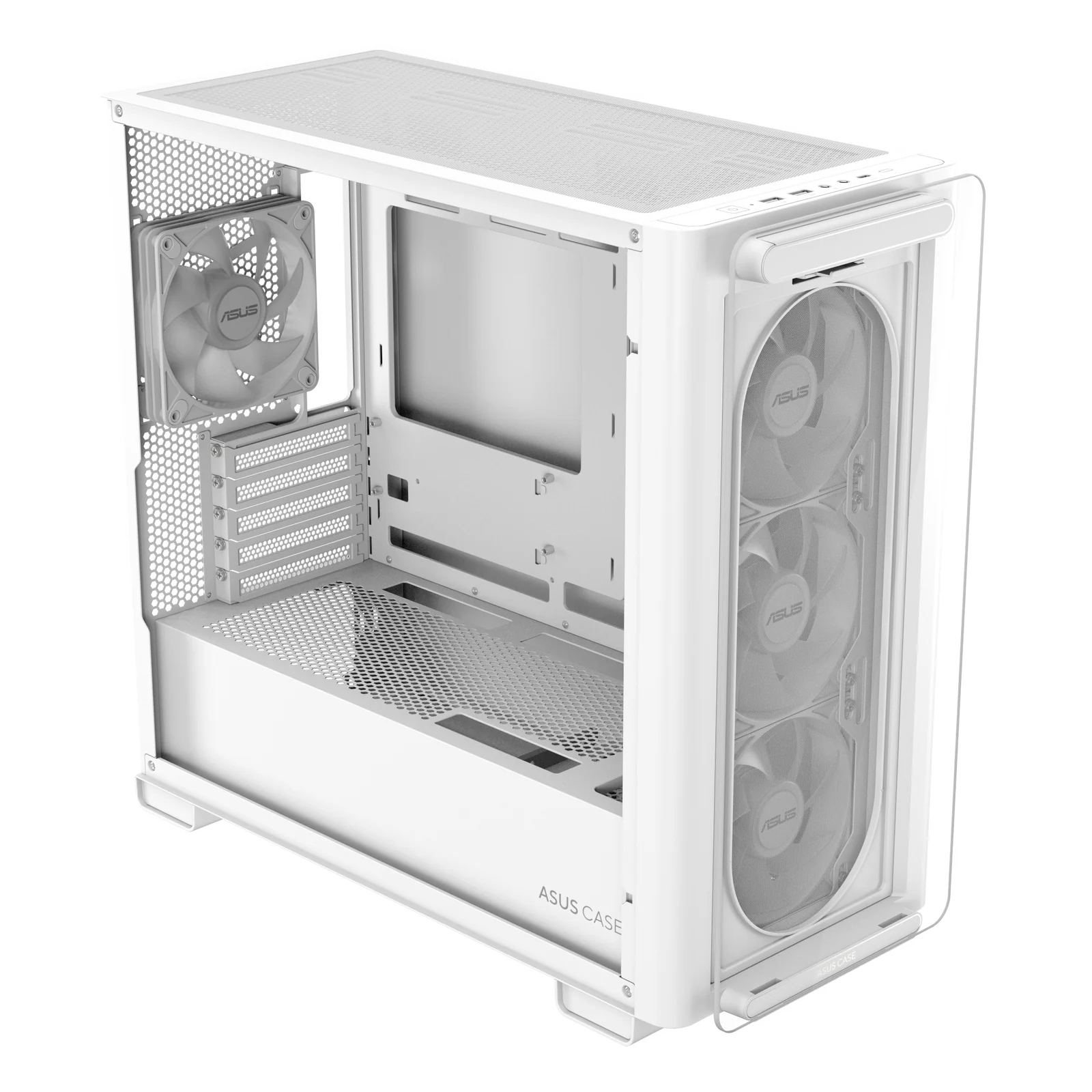 ASUS A23 PLUS TG ARGB WHITE Micro Tower Blanc