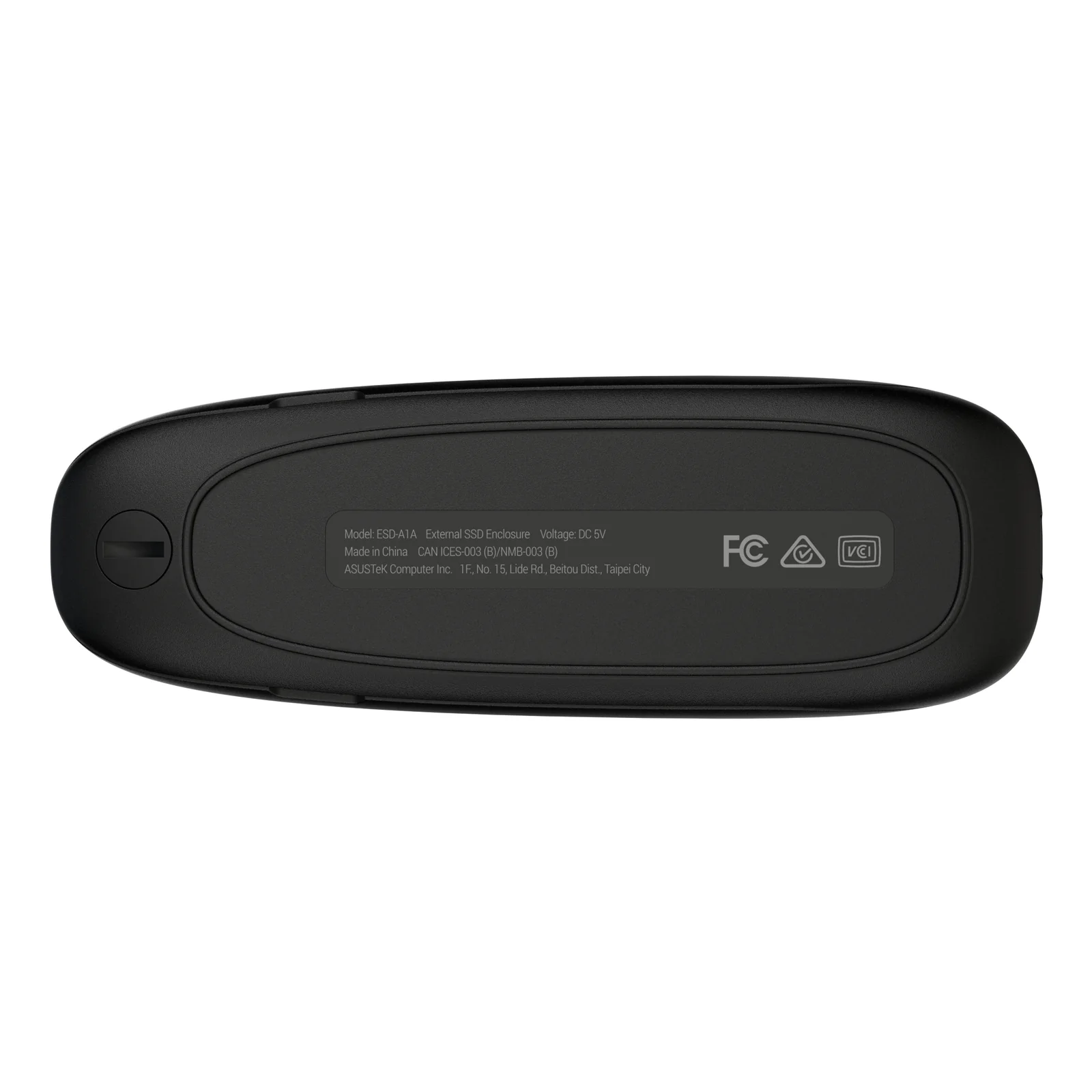ASUS COBBLE Black (ESD-A1A/BLK) Enceinte ssd Noir M.2