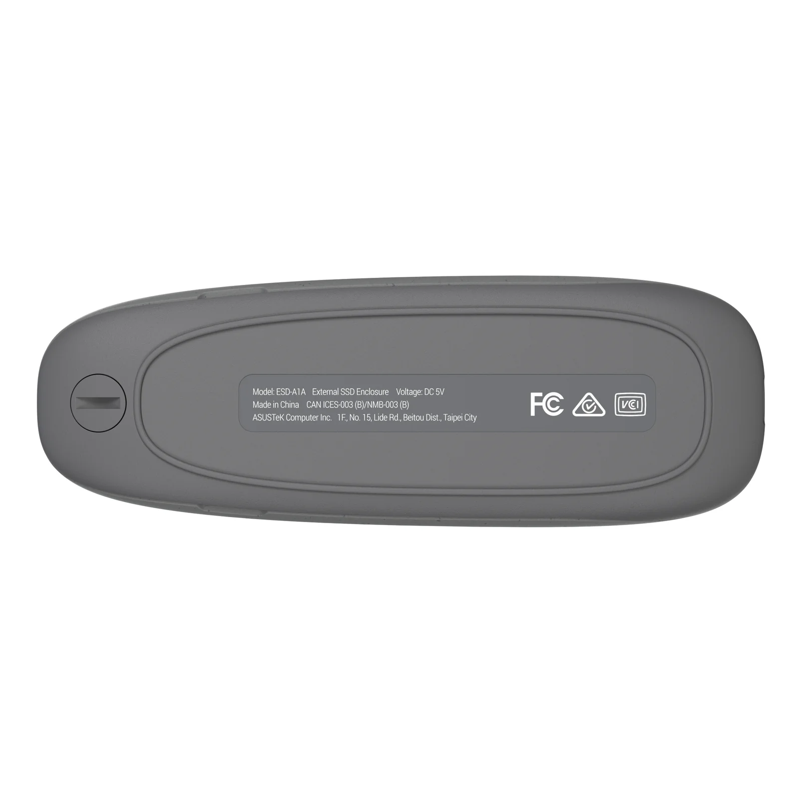 ASUS COBBLE Gray Enceinte ssd Gris M.2