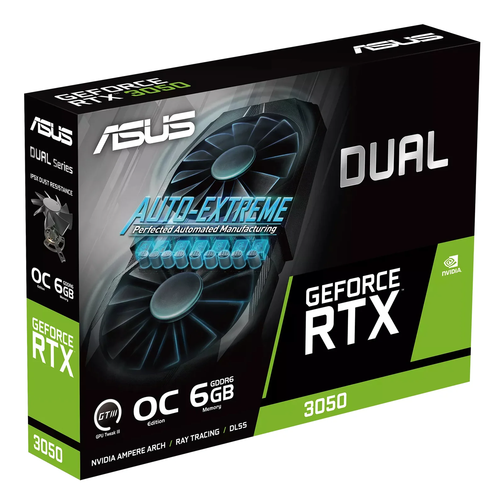 ASUS Dual -RTX3050-O6G NVIDIA GeForce RTX 3050 6 Go GDDR6