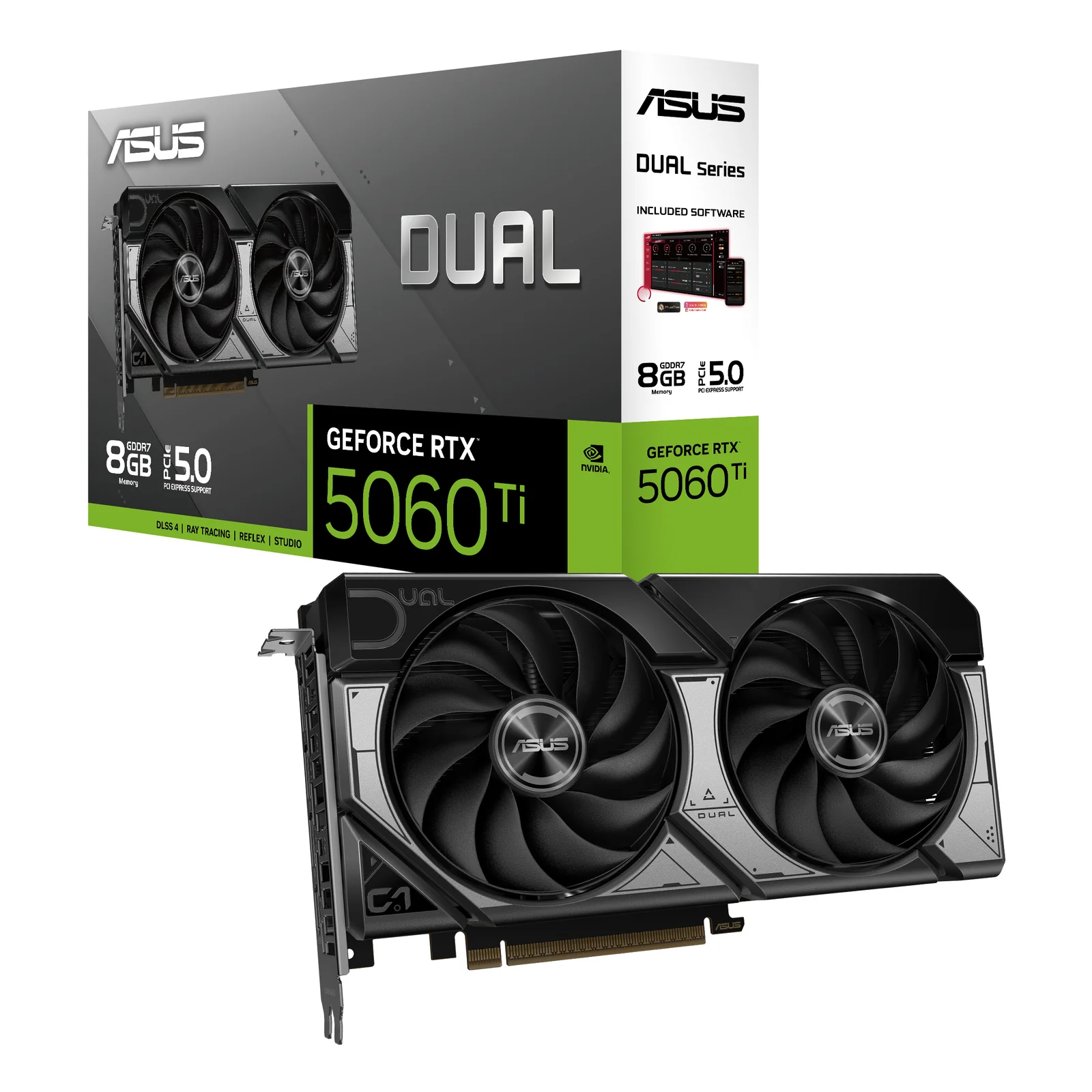 ASUS Dual -RTX5060TI-8G NVIDIA GeForce RTX 5060 Ti 8 Go GDDR7