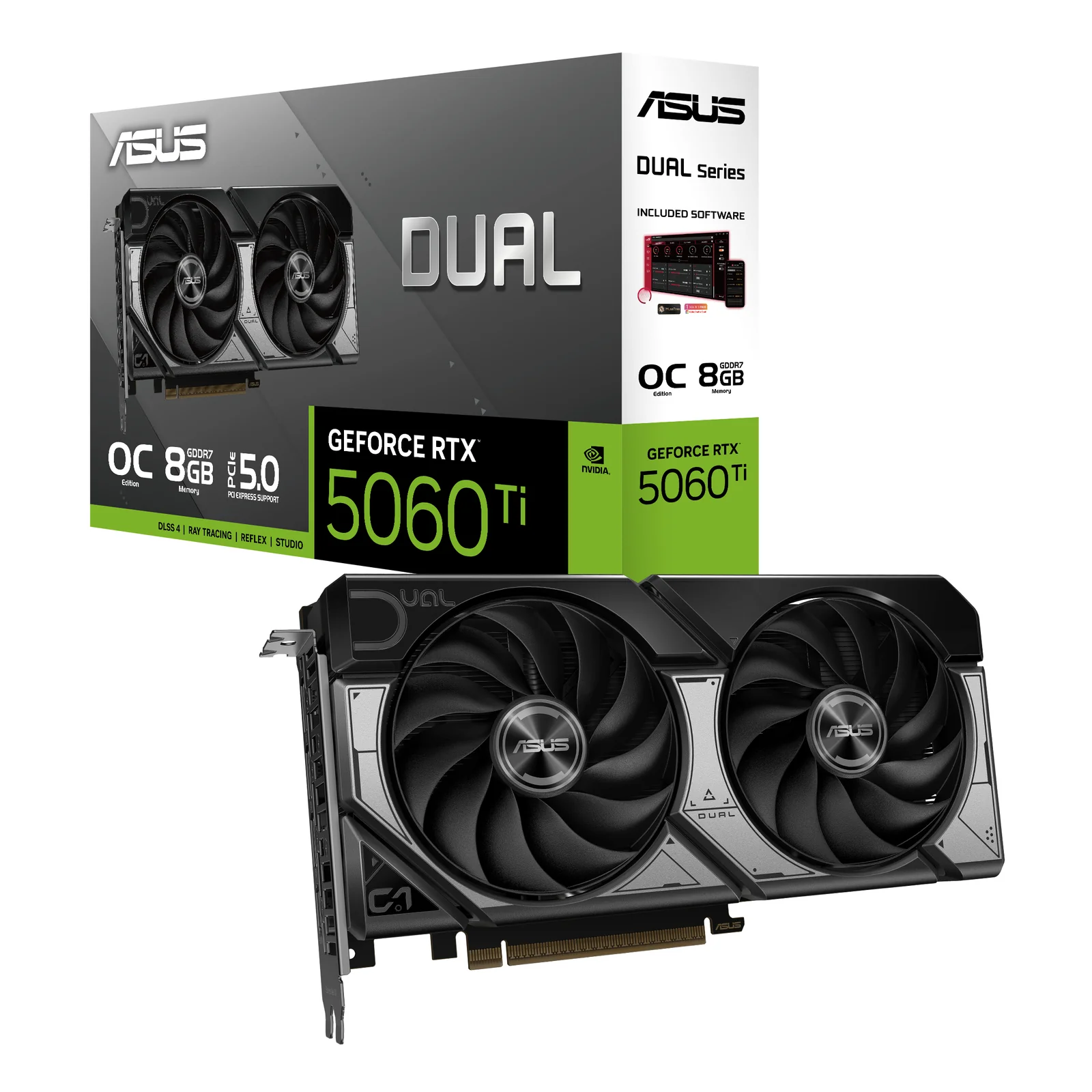 ASUS Dual -RTX5060TI-O8G NVIDIA GeForce RTX 5060 Ti 8 Go GDDR7