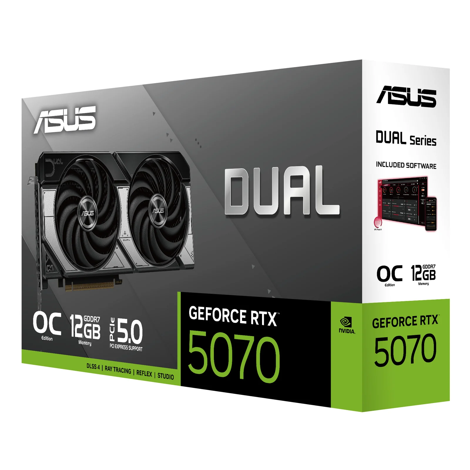 ASUS Dual -RTX5070-O12G NVIDIA GeForce RTX 5070 12 Go GDDR7