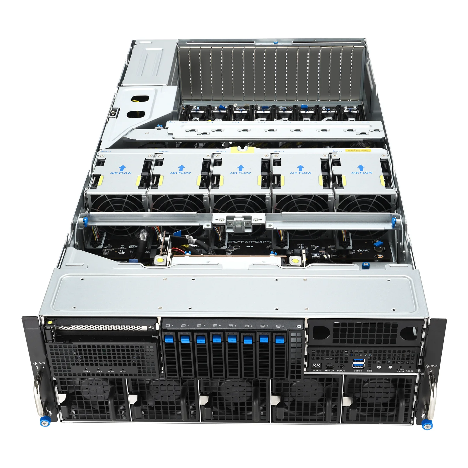 ASUS ESC8000A-E13 LGA 6096 Rack (4 U) Argent