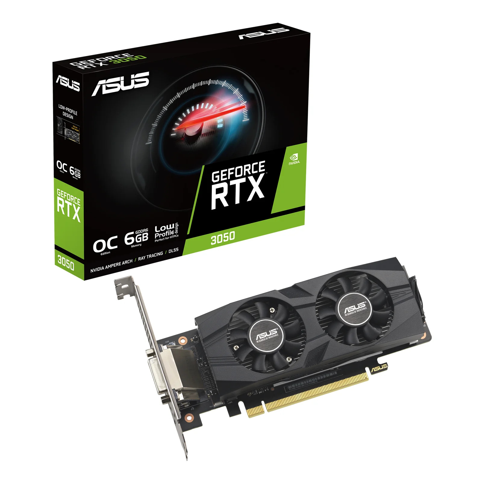 ASUS GeForce RTX 3050 LP BRK OC Edition NVIDIA 6 Go GDDR6