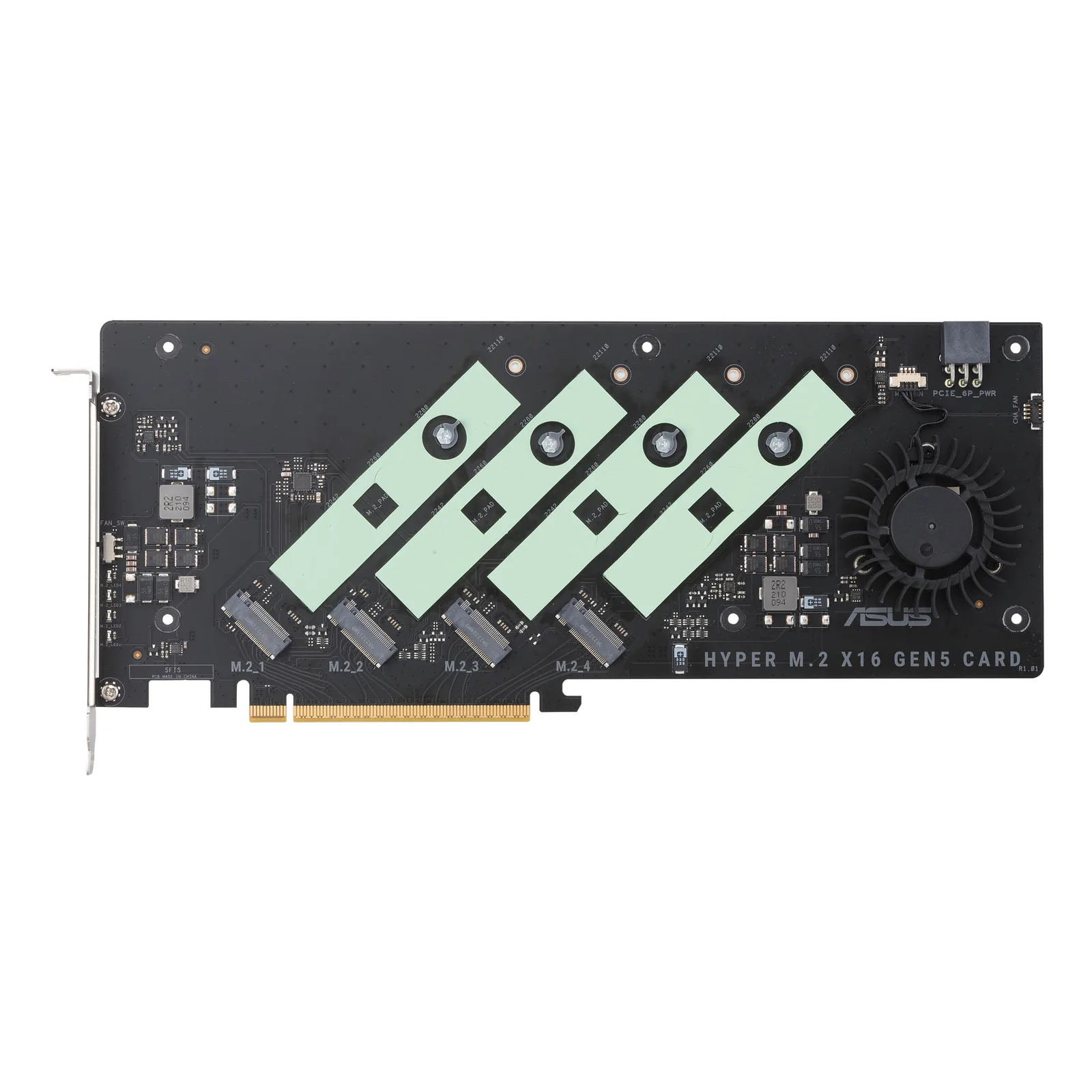 ASUS Hyper M.2 x16 Gen5 Card carte et adaptateur d'interfaces Interne