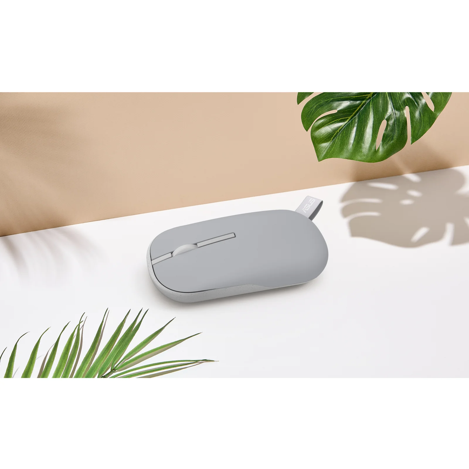 ASUS Marshmallow Mouse MD100 souris Bureau Ambidextre RF sans fil + Bluetooth Optique 1600 DPI