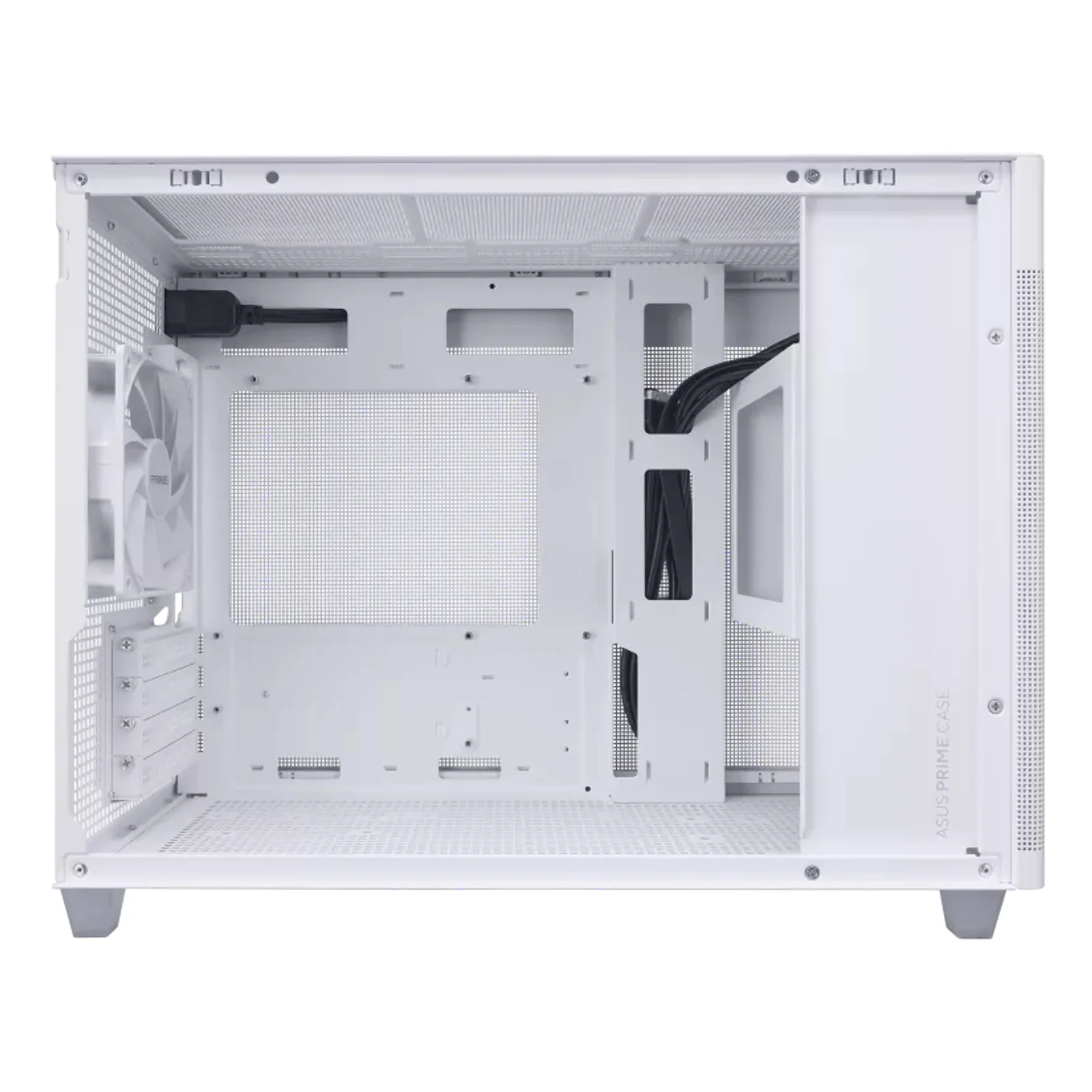 ASUS PRIME AP201 CASE TG WHITE Mini Tower Blanc
