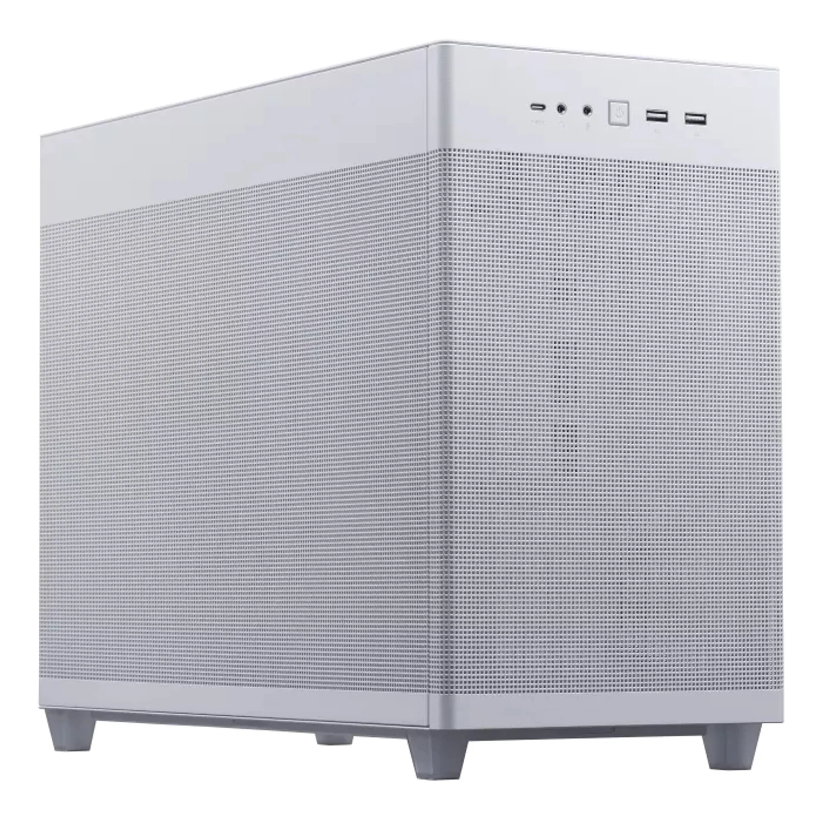 ASUS PRIME AP201 CASE TG WHITE Mini Tower Blanc