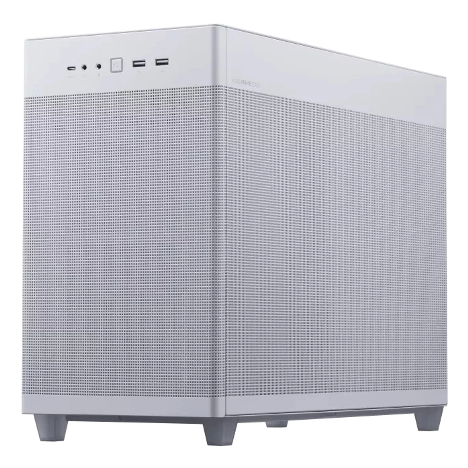 ASUS PRIME AP201 CASE TG WHITE Mini Tower Blanc