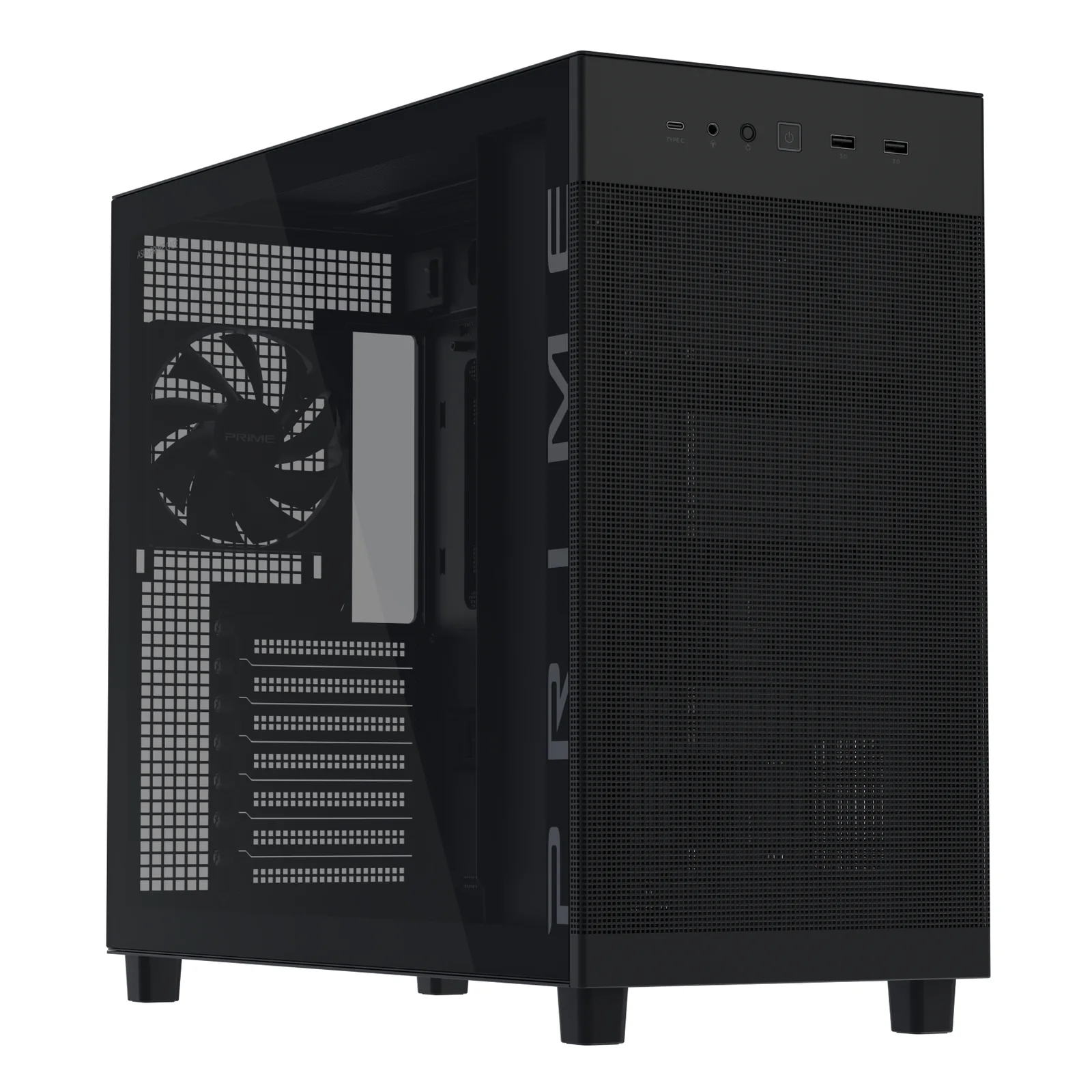 PRIME AP303 TG Black Midi Tower Noir