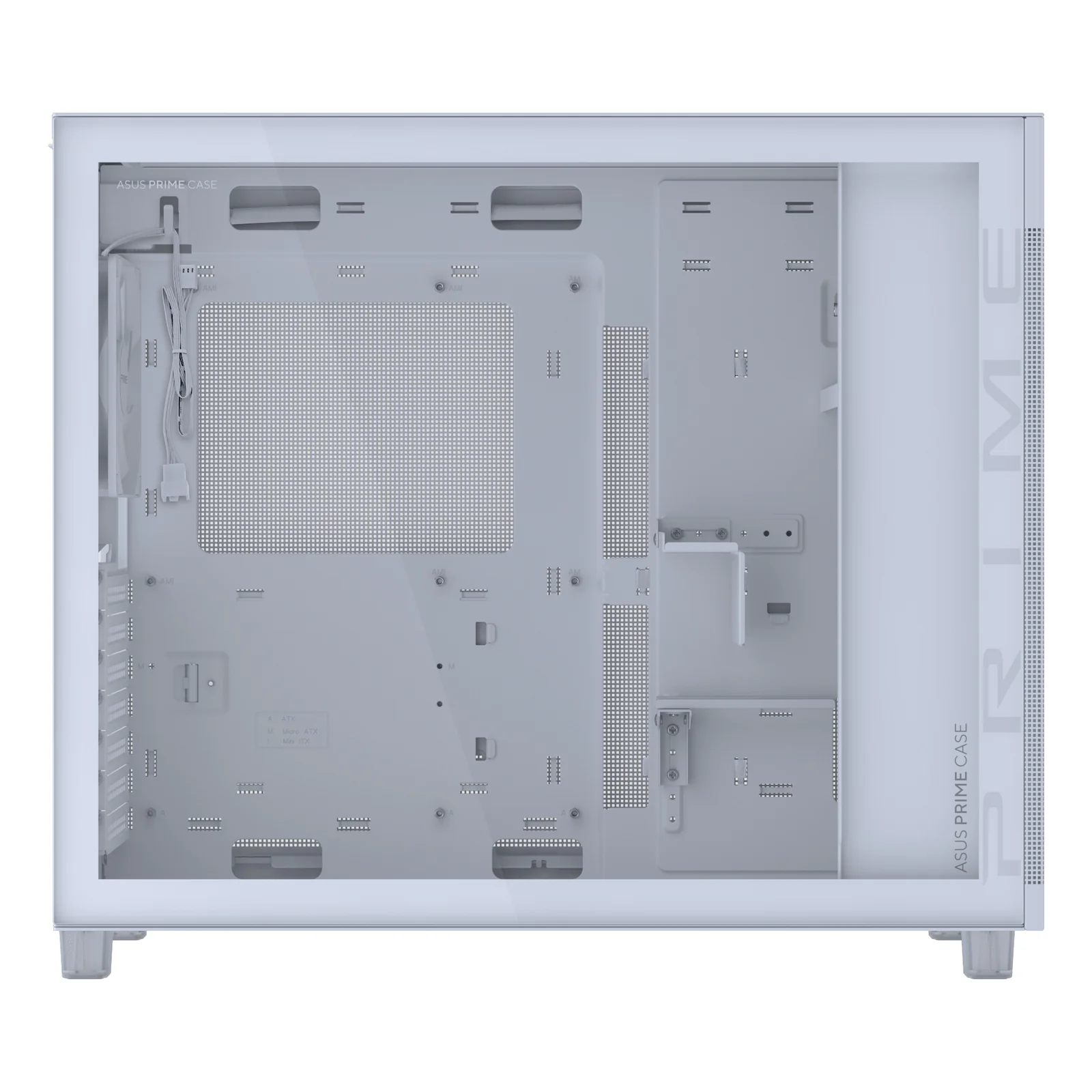 ASUS PRIME AP303 TG White Midi Tower Blanc