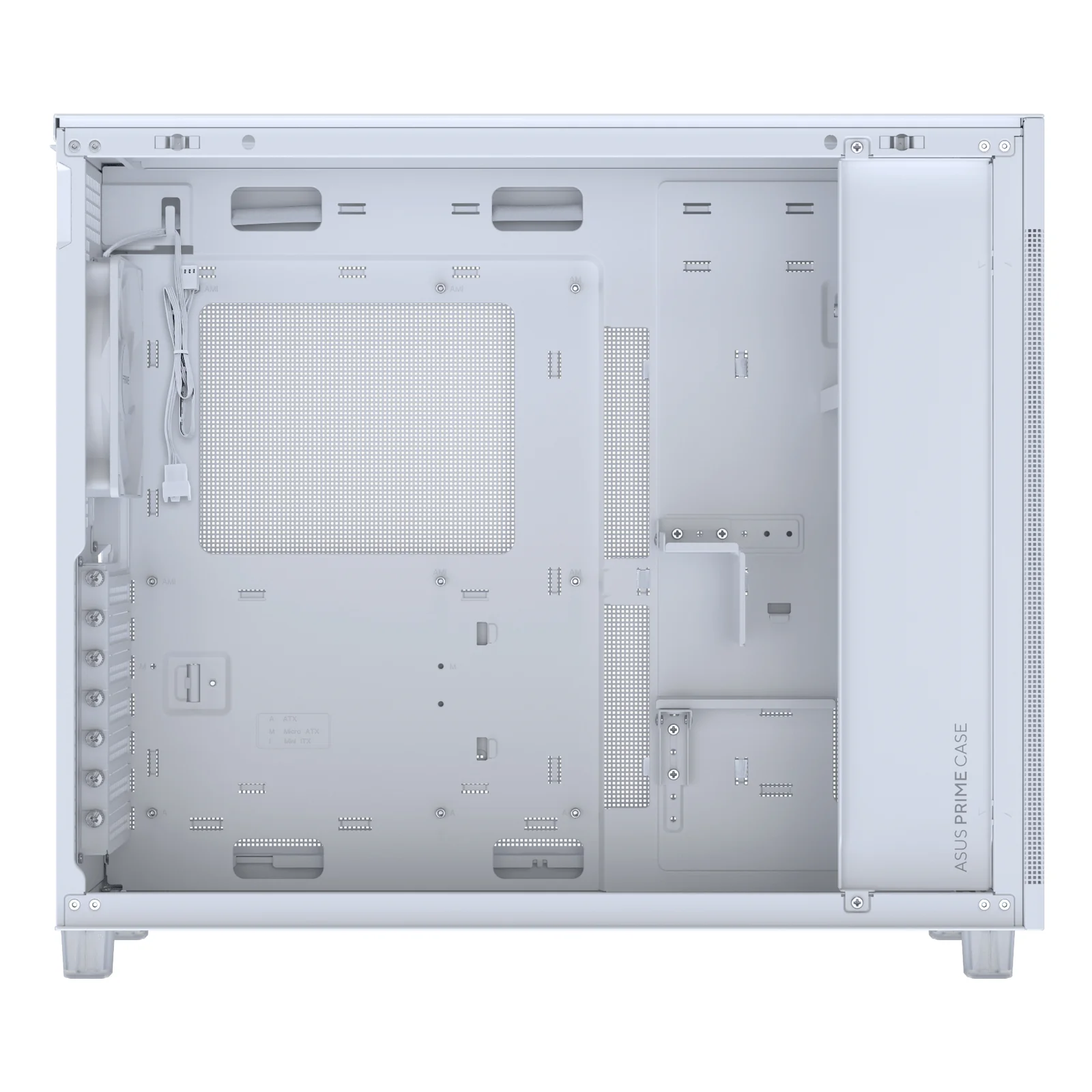 ASUS PRIME AP303 TG White Midi Tower Blanc