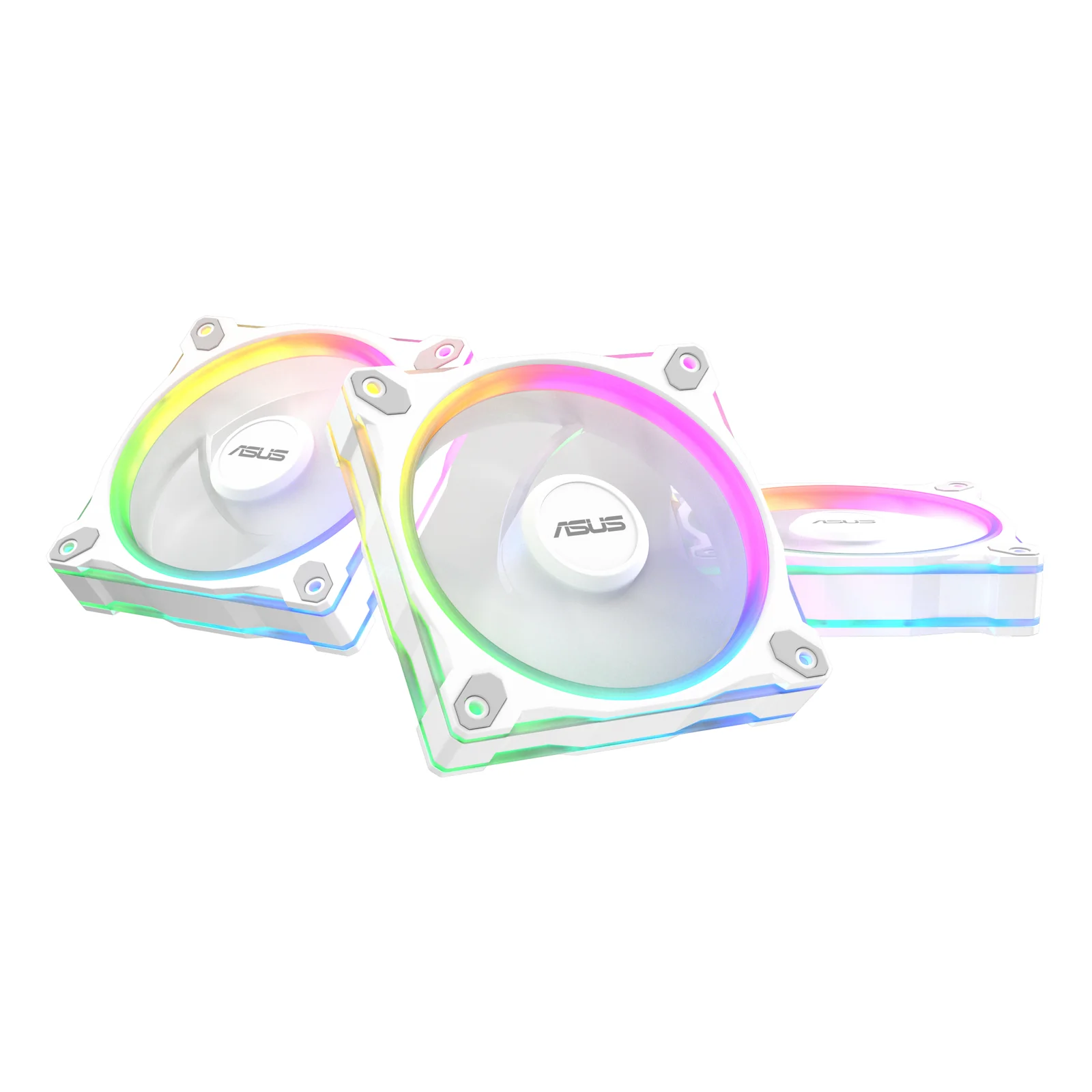 Prime MR120 Fan ARGB White 3in1 Boitier PC Ventilateur 12 cm Blanc