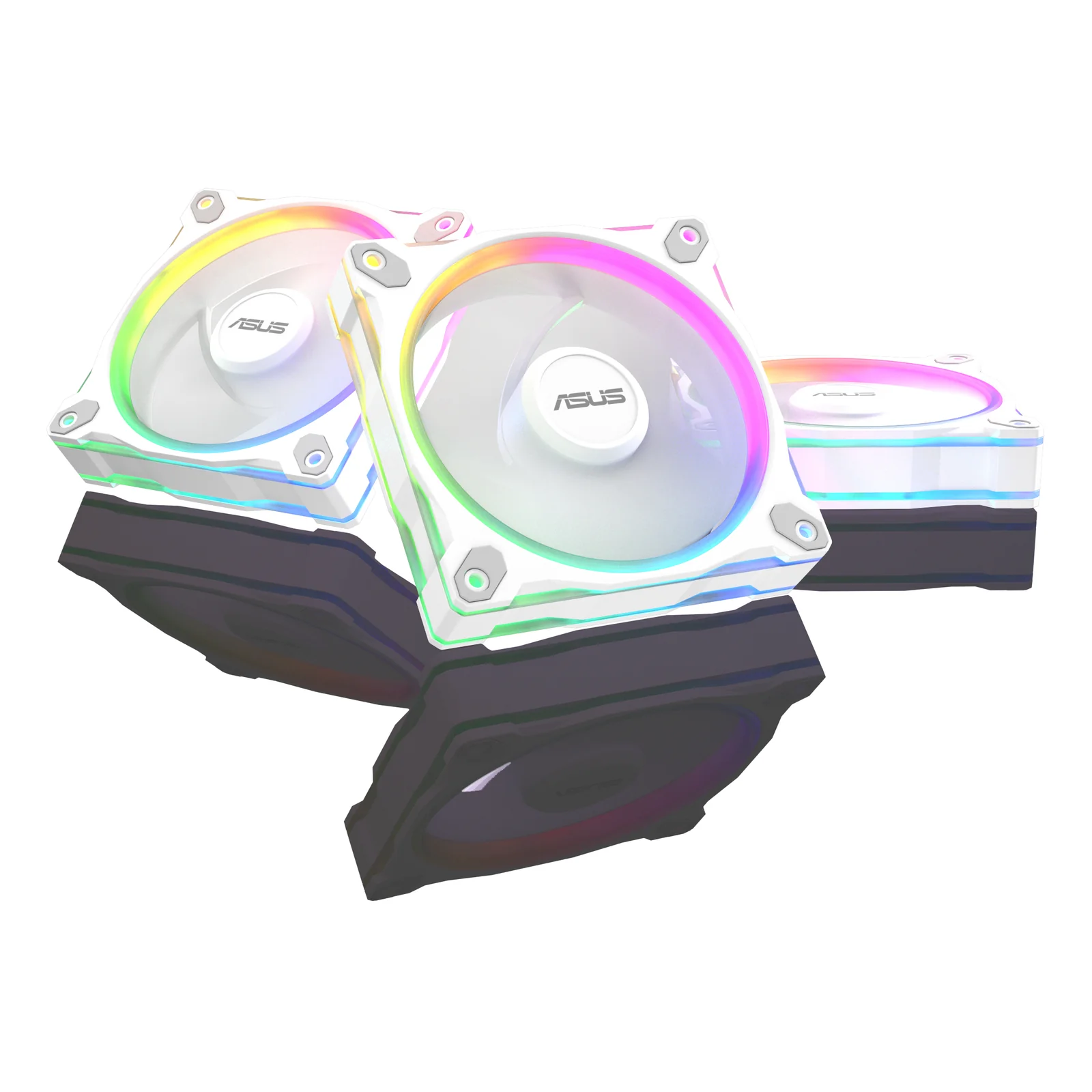 ASUS Prime MR120 Fan ARGB White 3in1 Boitier PC Ventilateur 12 cm Blanc
