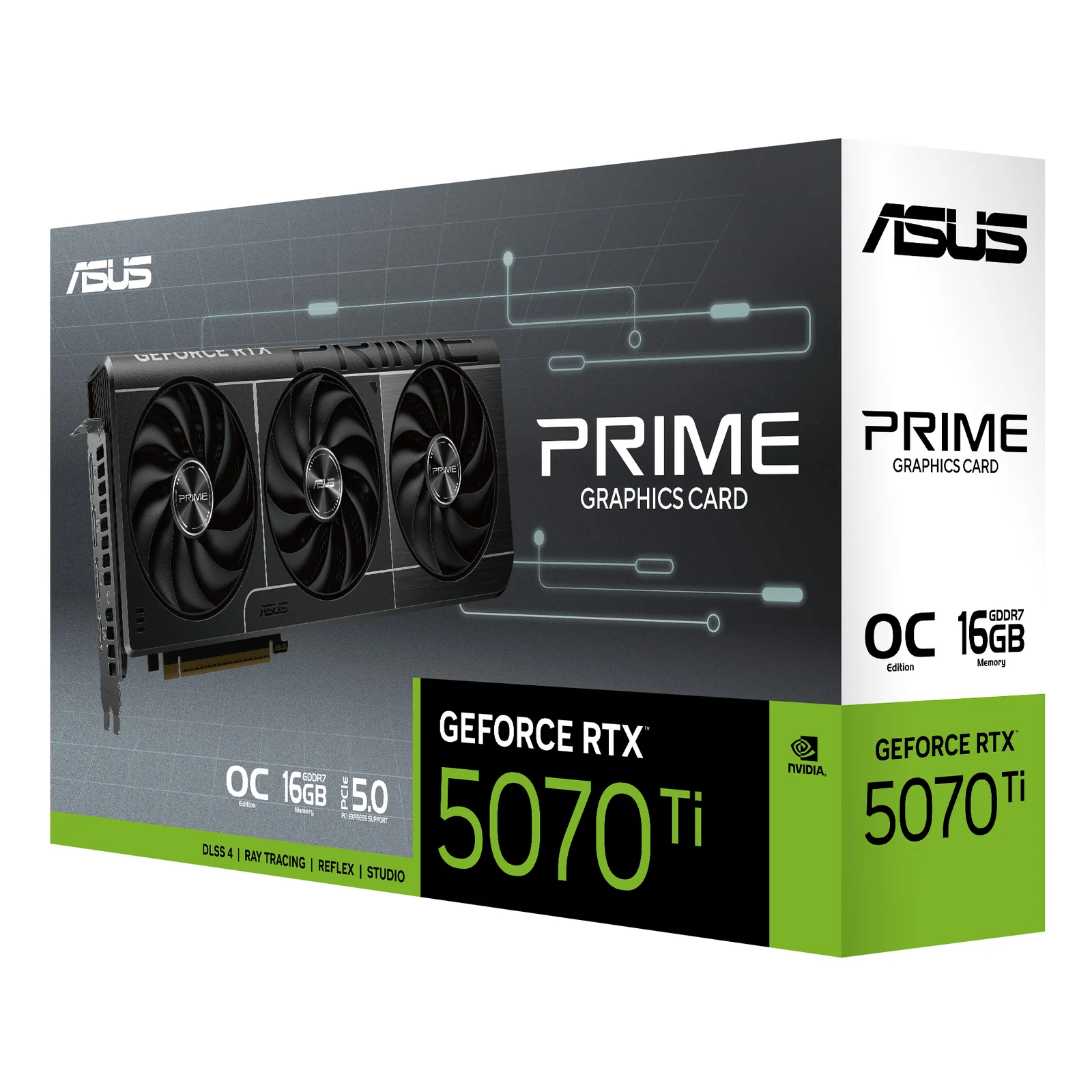 ASUS Prime -RTX5070TI-O16G NVIDIA GeForce RTX 5070 Ti 16 Go GDDR7