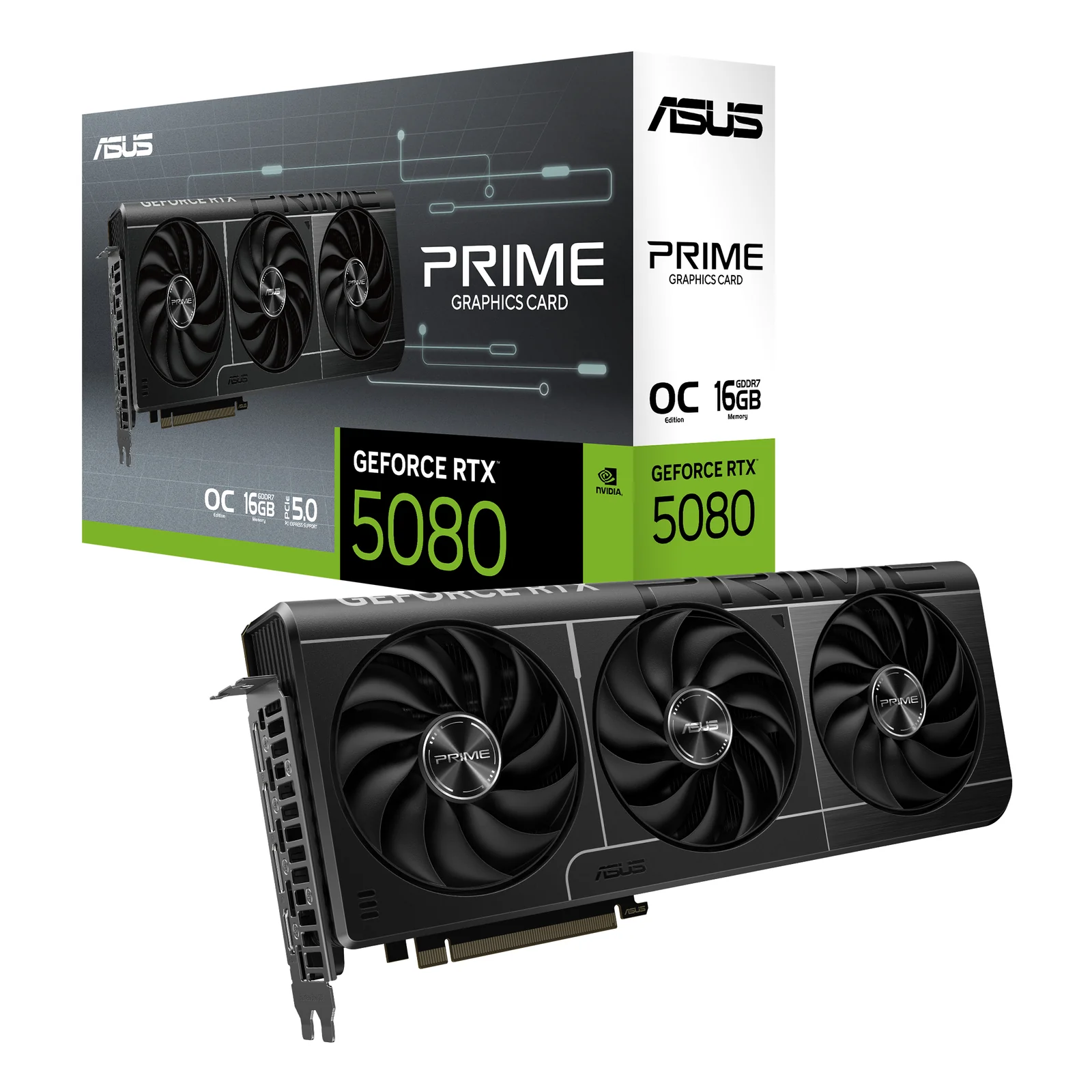 ASUS Prime -RTX5080-O16G NVIDIA GeForce RTX 5080 16 Go GDDR7