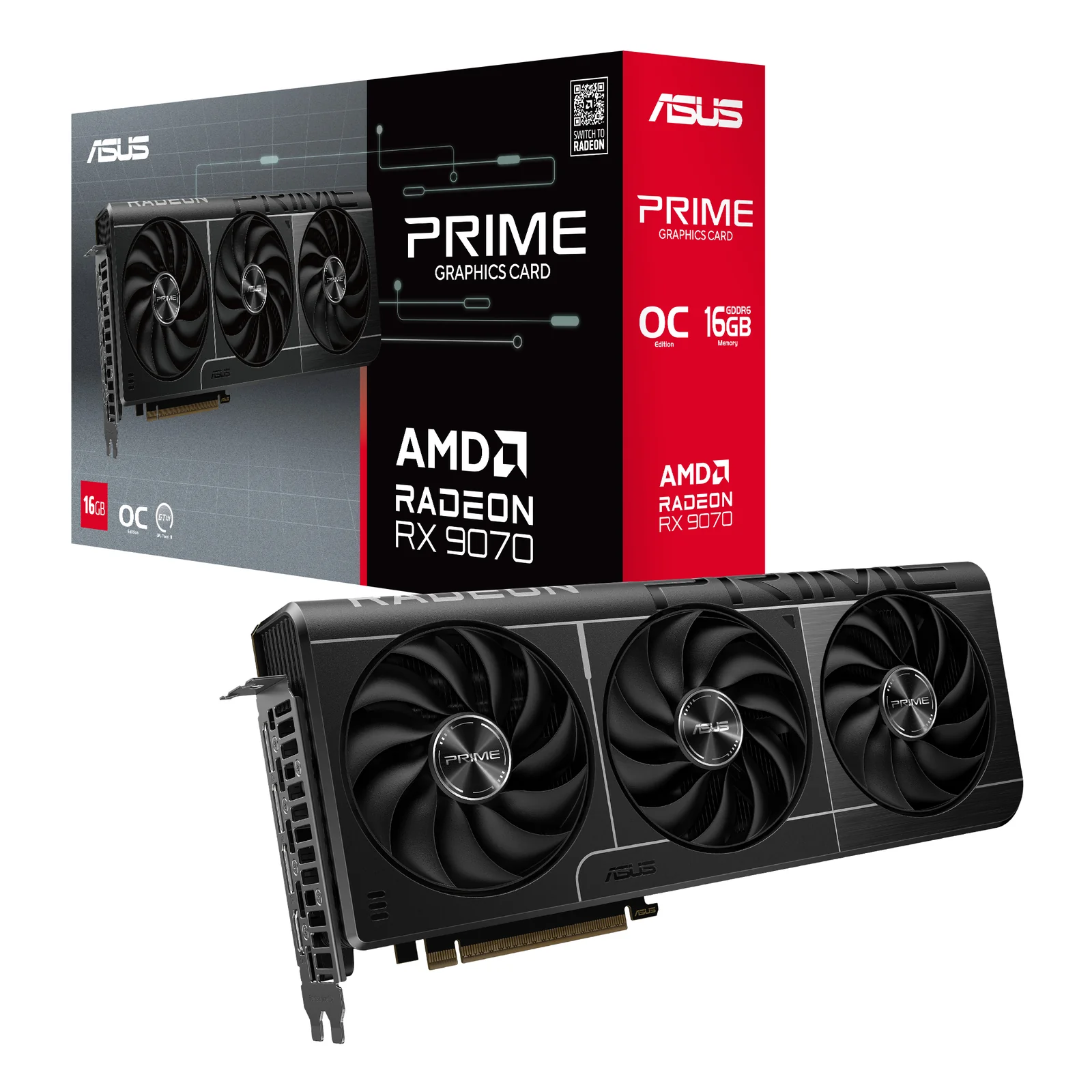 ASUS Prime -RX9070-O16G AMD Radeon RX 9070 16 Go GDDR6