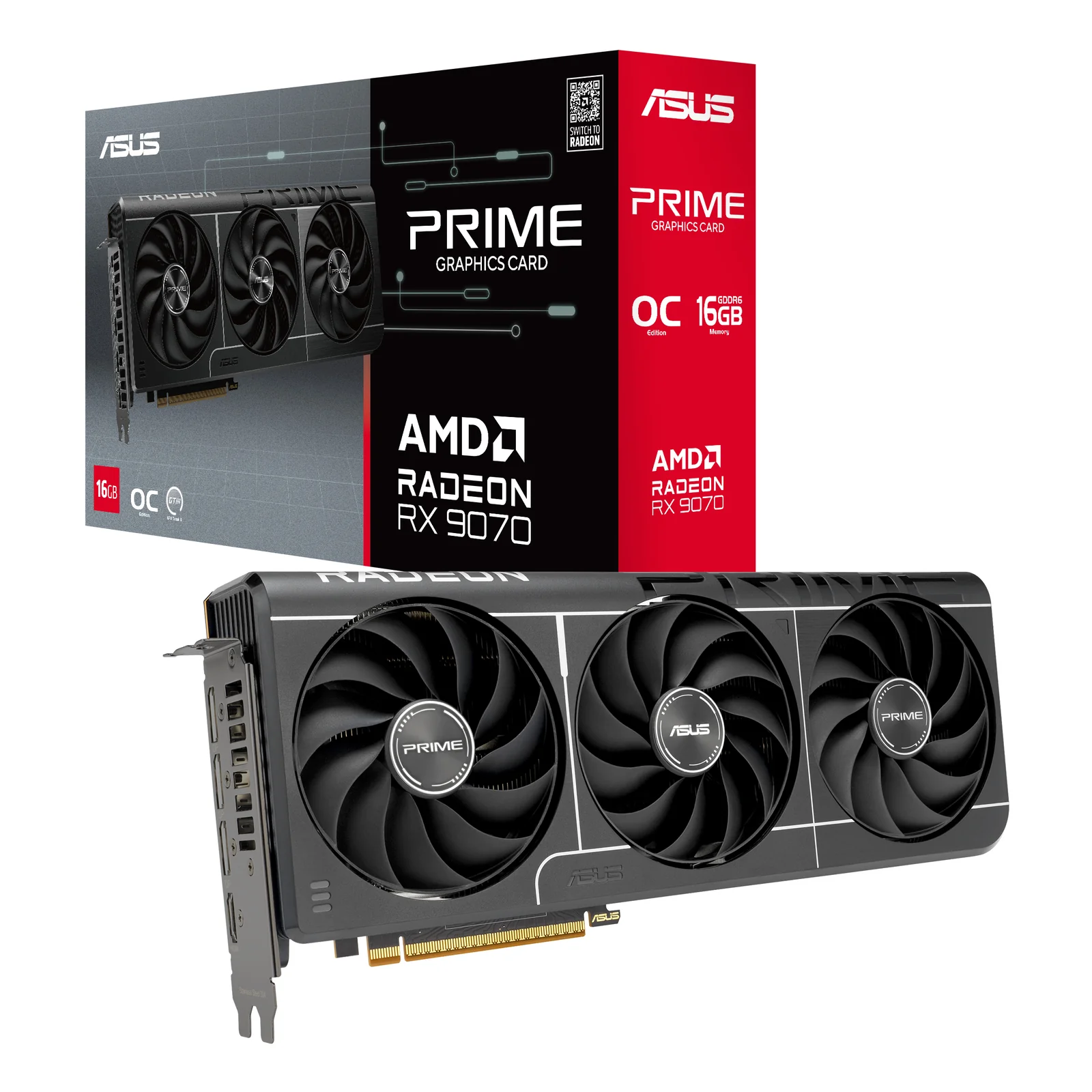 ASUS Prime -RX9070-O16G-EVO AMD Radeon RX 9070 16 Go GDDR6