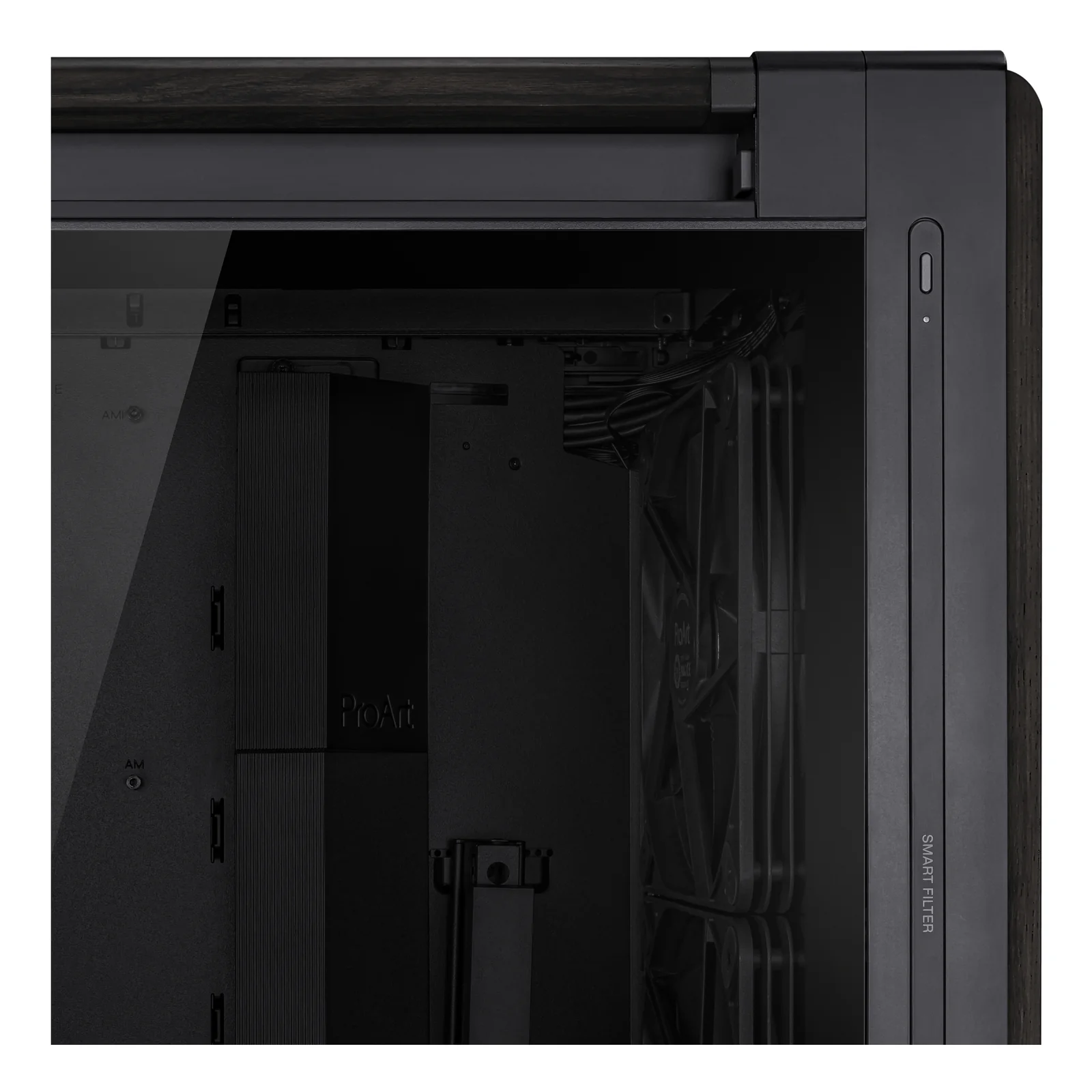 ASUS ProArt PA602 Wood Edition Midi Tower Noir