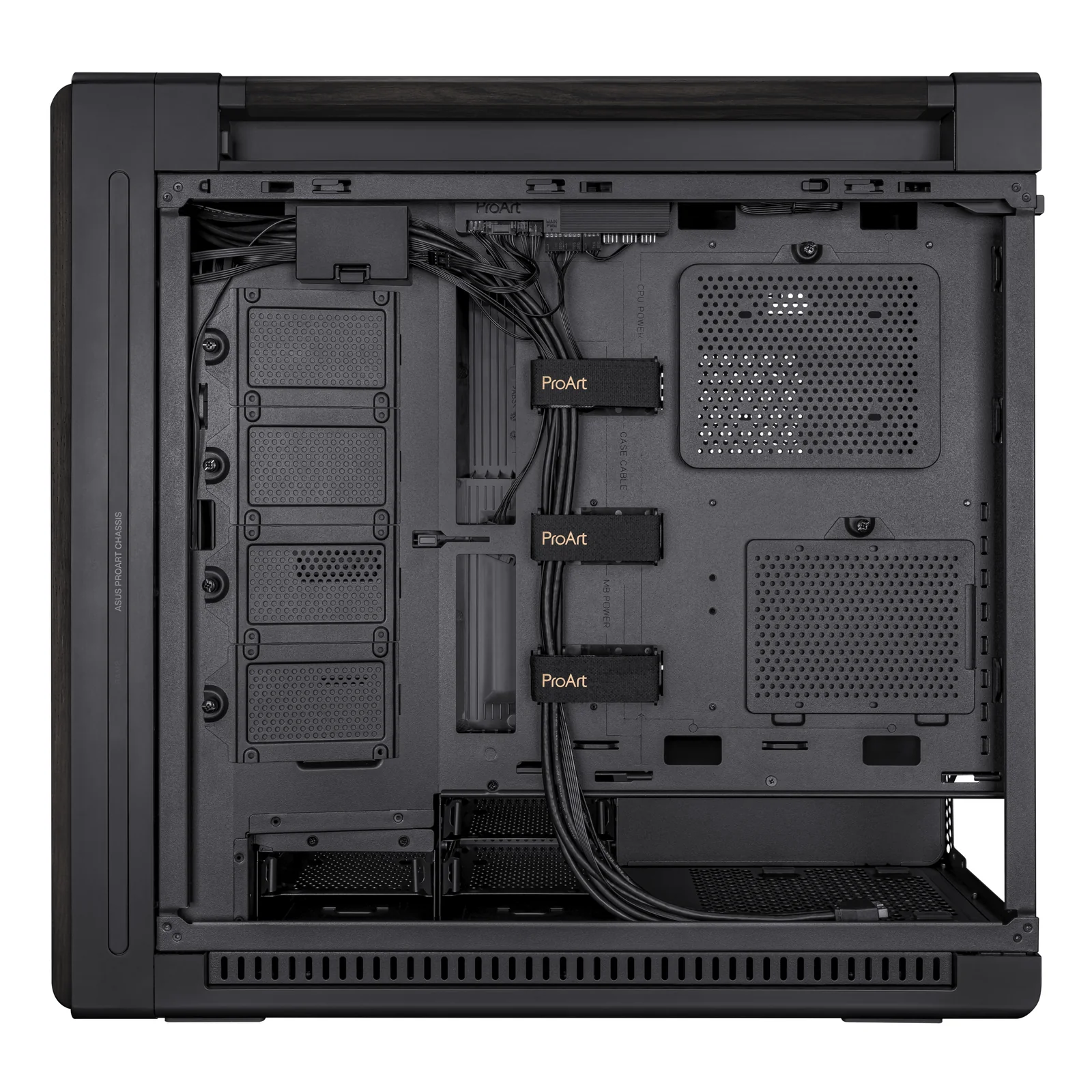 ASUS ProArt PA602 Wood Edition Midi Tower Noir