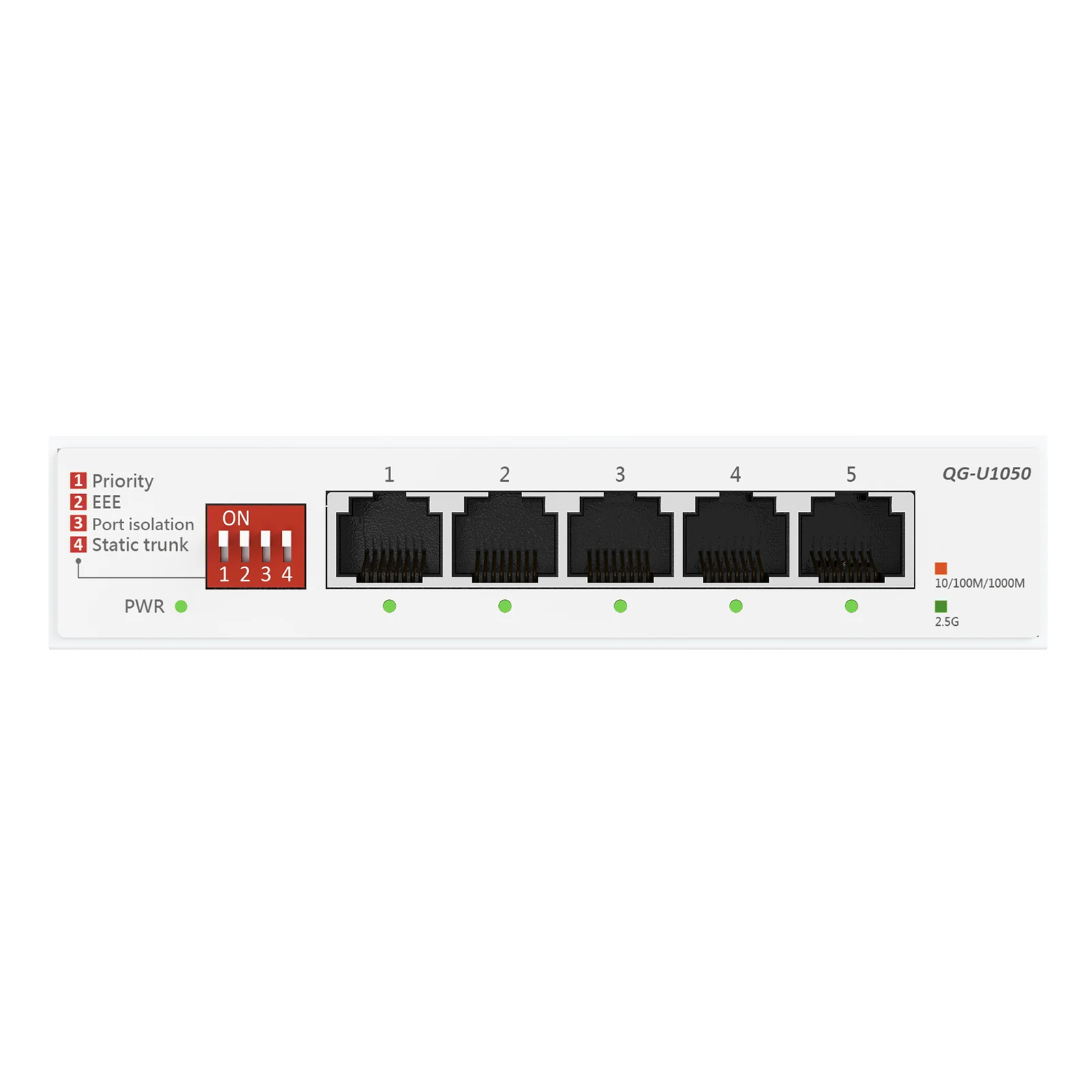 ASUS QG-U1050 Non-géré 2.5G Ethernet (100/1000/2500) Blanc